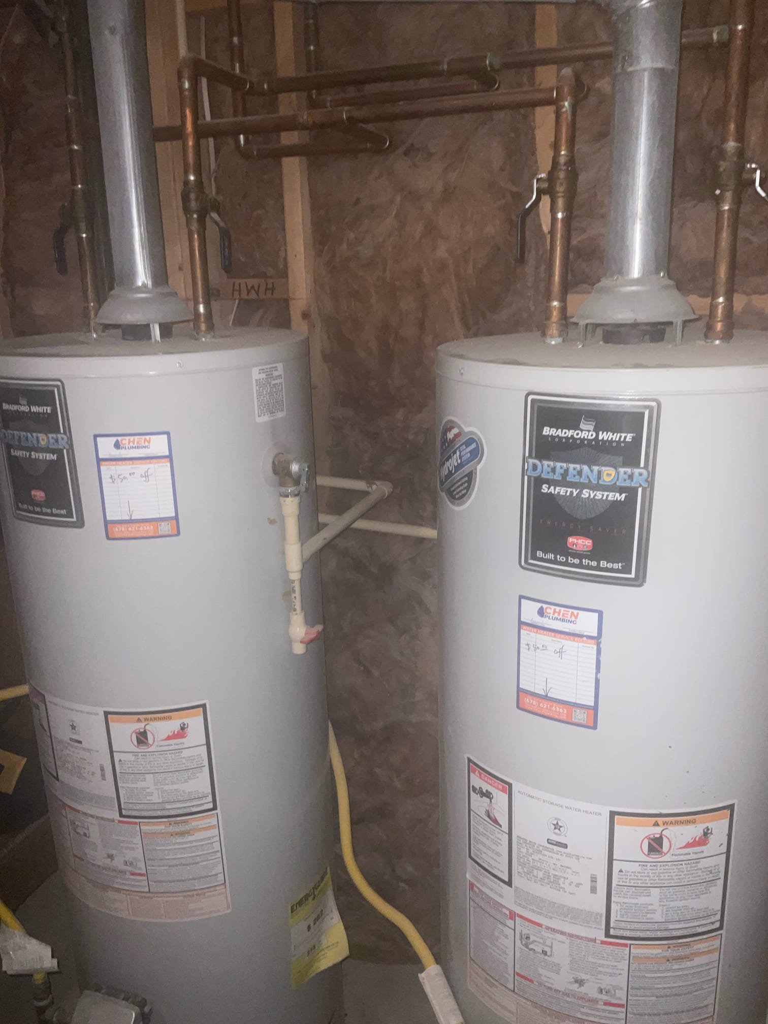 Urgent call , arrived in 7 mins after call , found upstair toilet tank leak water all over in bathroom floor and caused leak down to ceiling below , we fixed by did toilet tank rebuild with new supply line , fill valve , Kohler flush valve seal . 