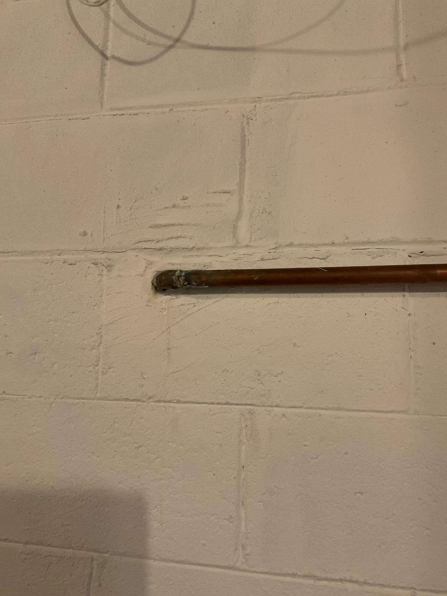 Customer stated that there was a leak on main water line pipe coming through foundation wall. Customer had dug up water line at foundation wall. Took a look and stated to customer that we will need to replace piping through foundation wall and gave customer estimate to do so. At this time, customer didn’t want to proceed with any repairs.