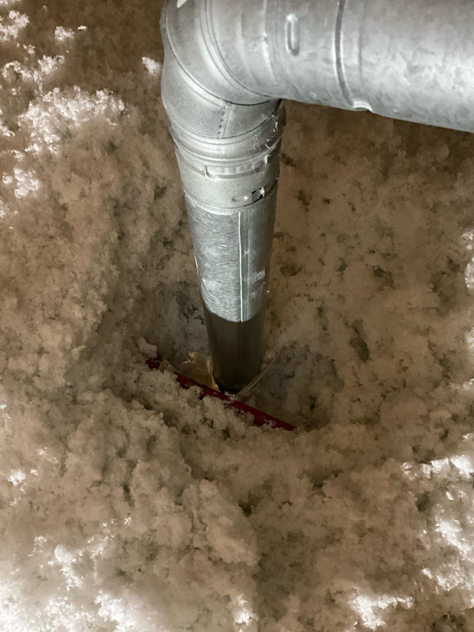 Adjusted water heater exhaust vent to accommodate the draft hood. Existing draft hood was not installed after roof damage and reconstruction. Lifted exhaust and verified exhaust line in attic. Installed new draft hood and verified unit is heating and exhausting properly.

Price adjusted as vent work in attic was not required.