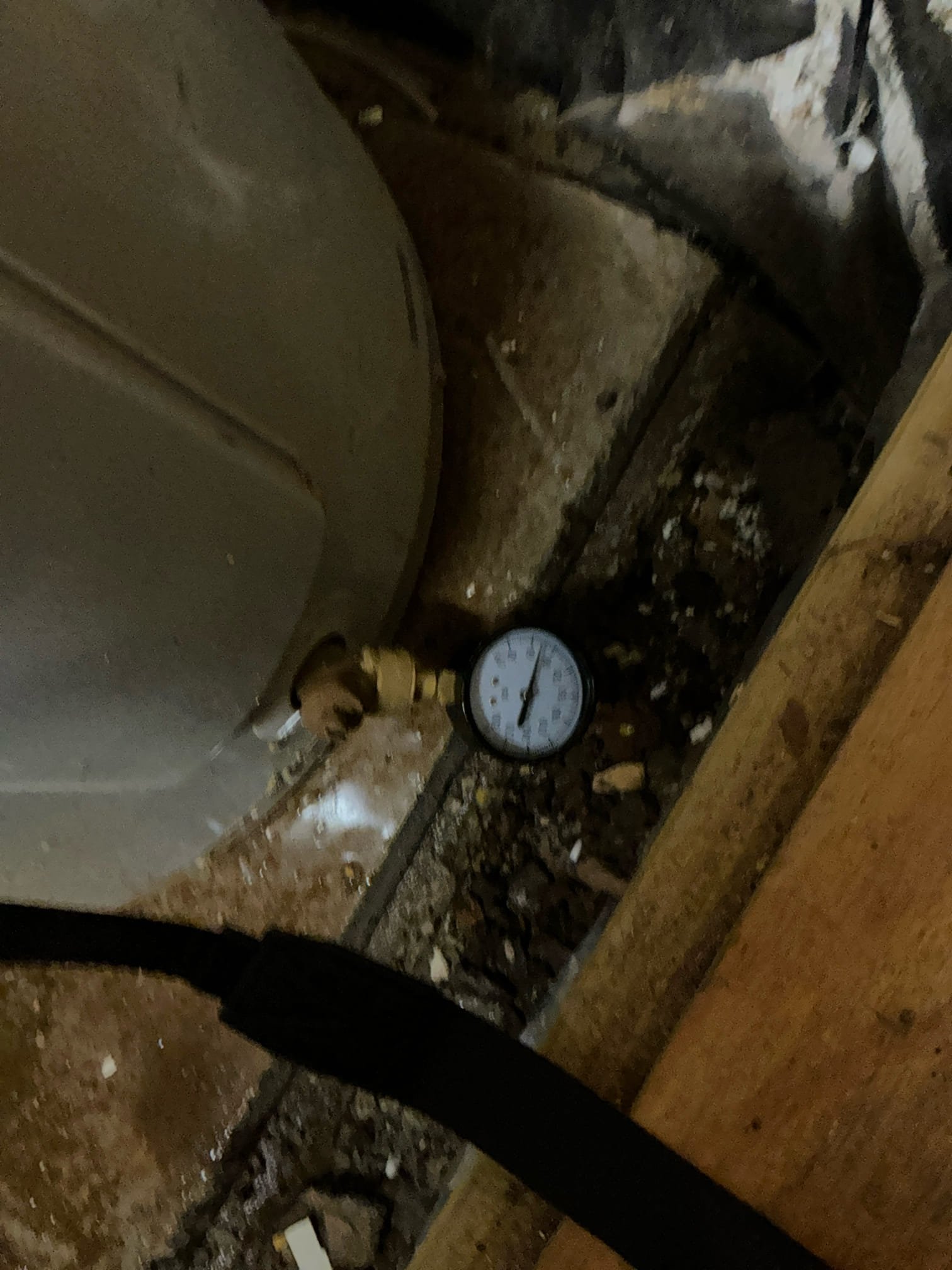 Customer originally called us out due to a freeze related failure at next year hose. Inspection we determine the freeze caused the ball valve to separate, causing some water damage. While on site, we performed  the thorough evaluation of water system as a whole.During this evaluation, we found both 264 262‘s water heaters to be extremely aged and recommended replacement due to the condition. Customer approved replacement.

Customer’s mother occupies the the 264 side of the property. During evaluation of the unit, we tested the existing pressure and found the water pressure to be  high, indicating that the PRV had failed. Customer approved PRV replacement new PRV was furnished installed and pressure was retested to confirm proper regulation within a safe operating range. Customer also opted to replace half inch shut off valve for exterior hose bib. However we did notice line was still frozen customer opted not to fix at this time.

We did furnish and installed 250 gallon electric water 
