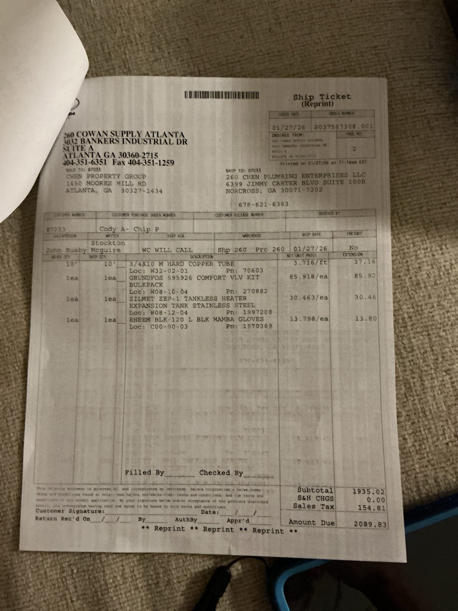 Customer wanted to replace old 50 gallon gas water heater with new Navien 240A tankless water heater. Mounted tankless on wall with two by fours and ran 2 inch PVC approximately 15 feet through new penetration for correct venting. Also installed condensate pump and ran condensate drain line out existing penetration. Caulked wall penetrations. secured all piping with straps. Also installed Navien recirculating T in furthest fixture in master bath. After install was complete, checked all areas for leaks and checked for proper heating of water in all areas of home. lastly, removed tank water heater.