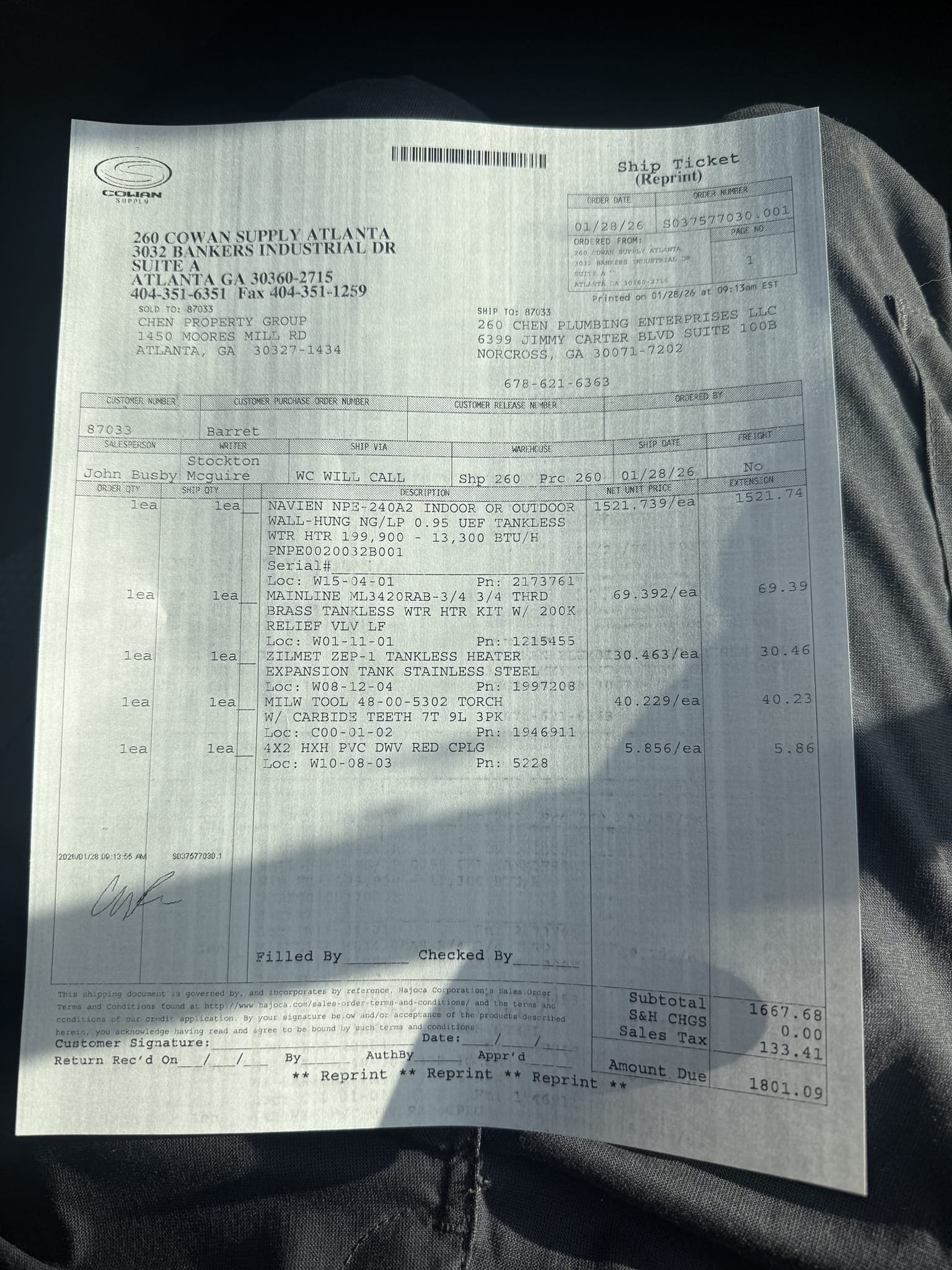Returned to install navien 240a2 tankless with new service ports and new expansion tank. Installed the new tankless and reworked vent and gas. Turned water and gas back on to check for leaks, found no leaks. Tankless is producing hot water. Tankless is working properly and no leaks upon departure 