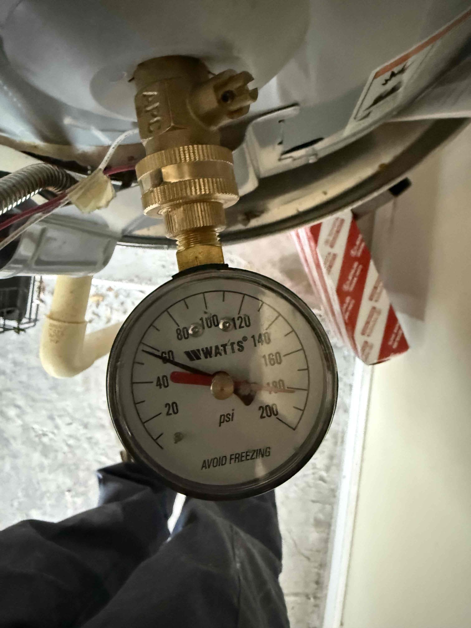 Thumping noise in wall upon arrival. Customer stated when he runs the water he hears a thumping noise in the wall. After looking at the water heater, expansion tank and checking the pressure found all three working properly. Customer has pex piping throughout the house. Informed customer we could open the wall to try and find what pipe is not properly secured. Customer wants to contact a Sheetrock company before opening the wall