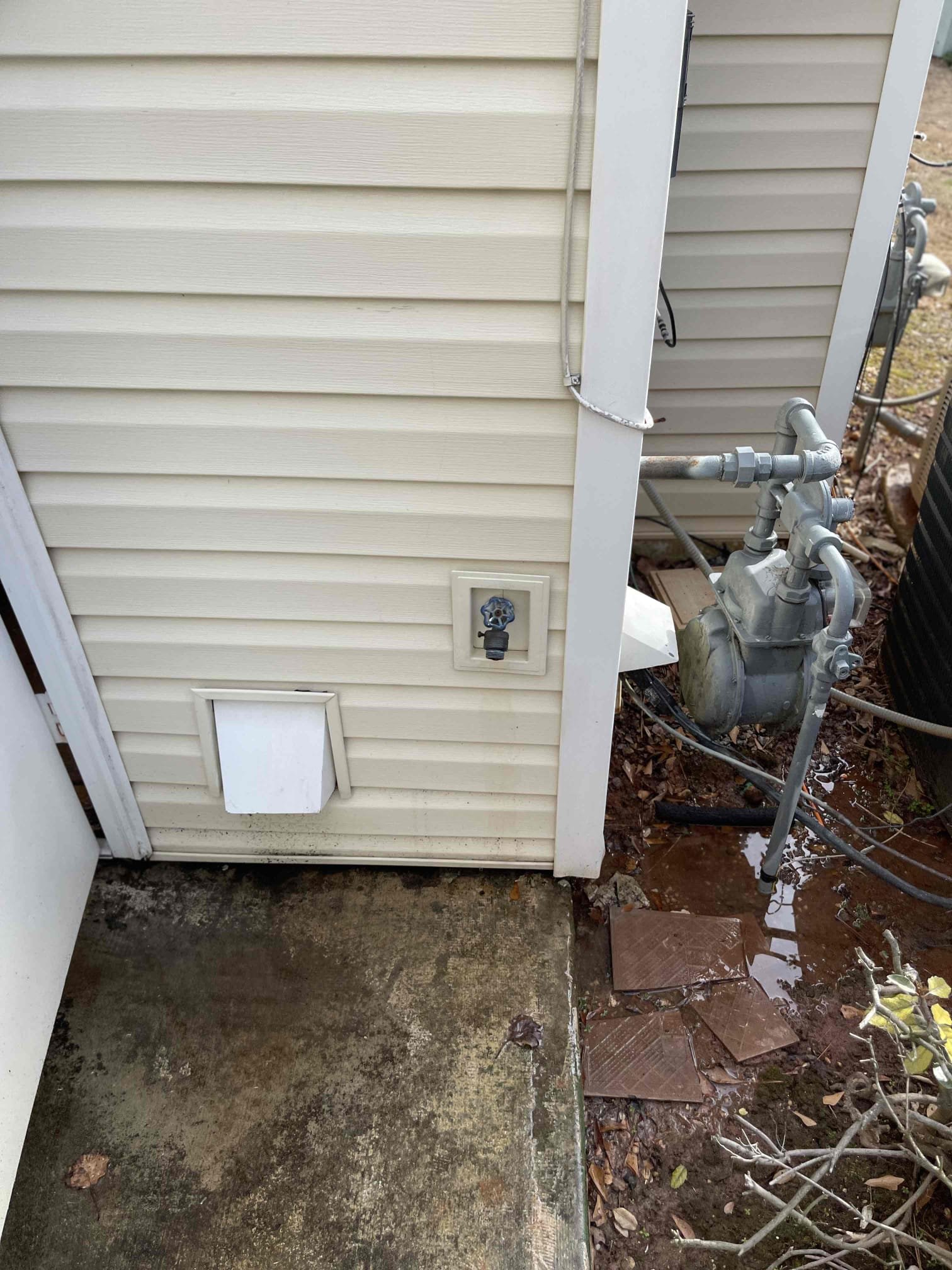 Line to hose bib next to water heater froze. Was able to shut the water off at the valve. Cannot get to pipe to repair without removing water heater. Water heater is from 2011. 