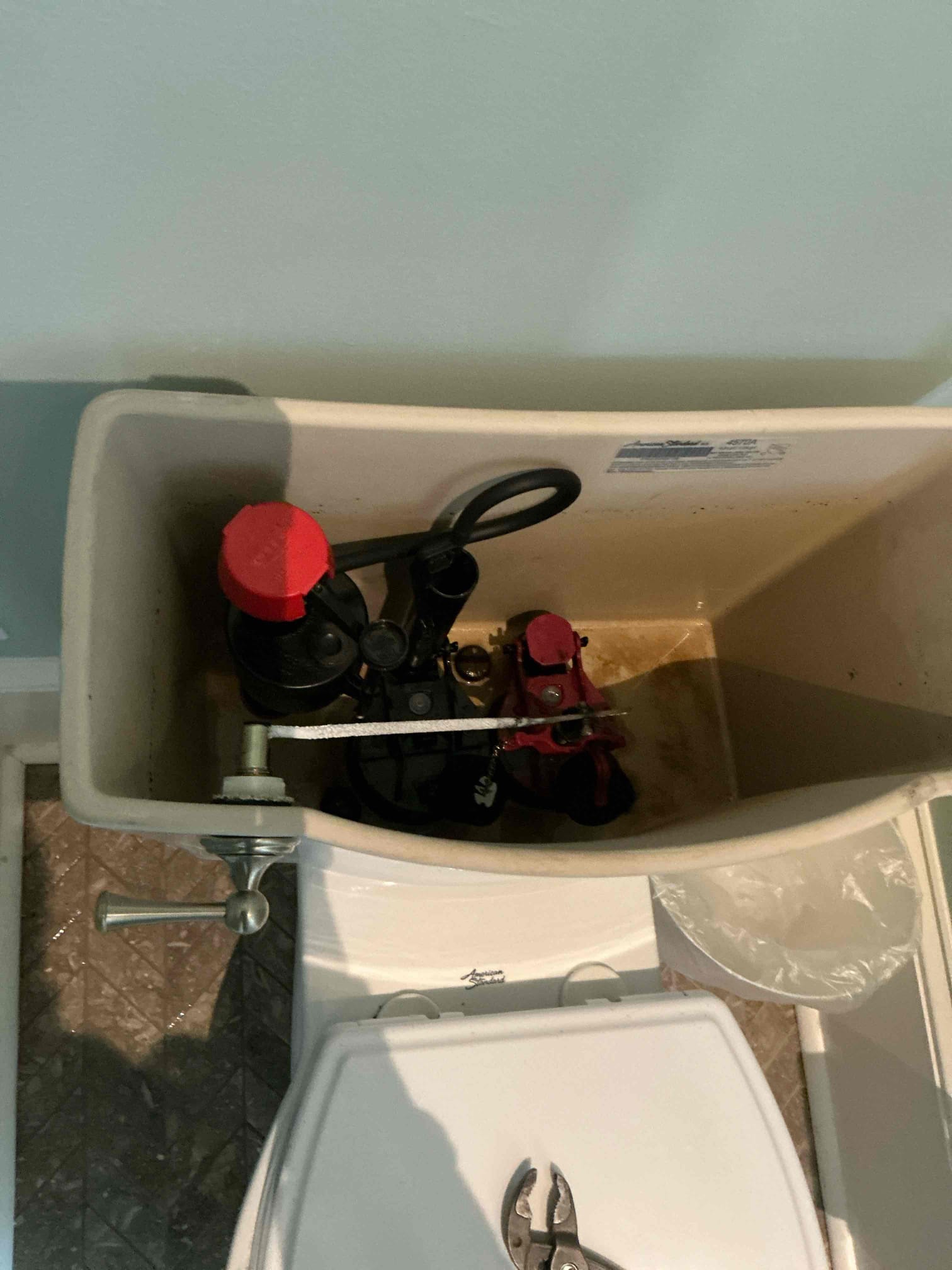 Returned to home today to rebuild the previously assessed toilet in the guest bedroom bathroom. We had to order the flush mechanism specially. We replaced the flush mechanism, the fill valve, and the toilet supply line with new of each. Tested for function, no issues. 


Client payed for this on previous visit. 