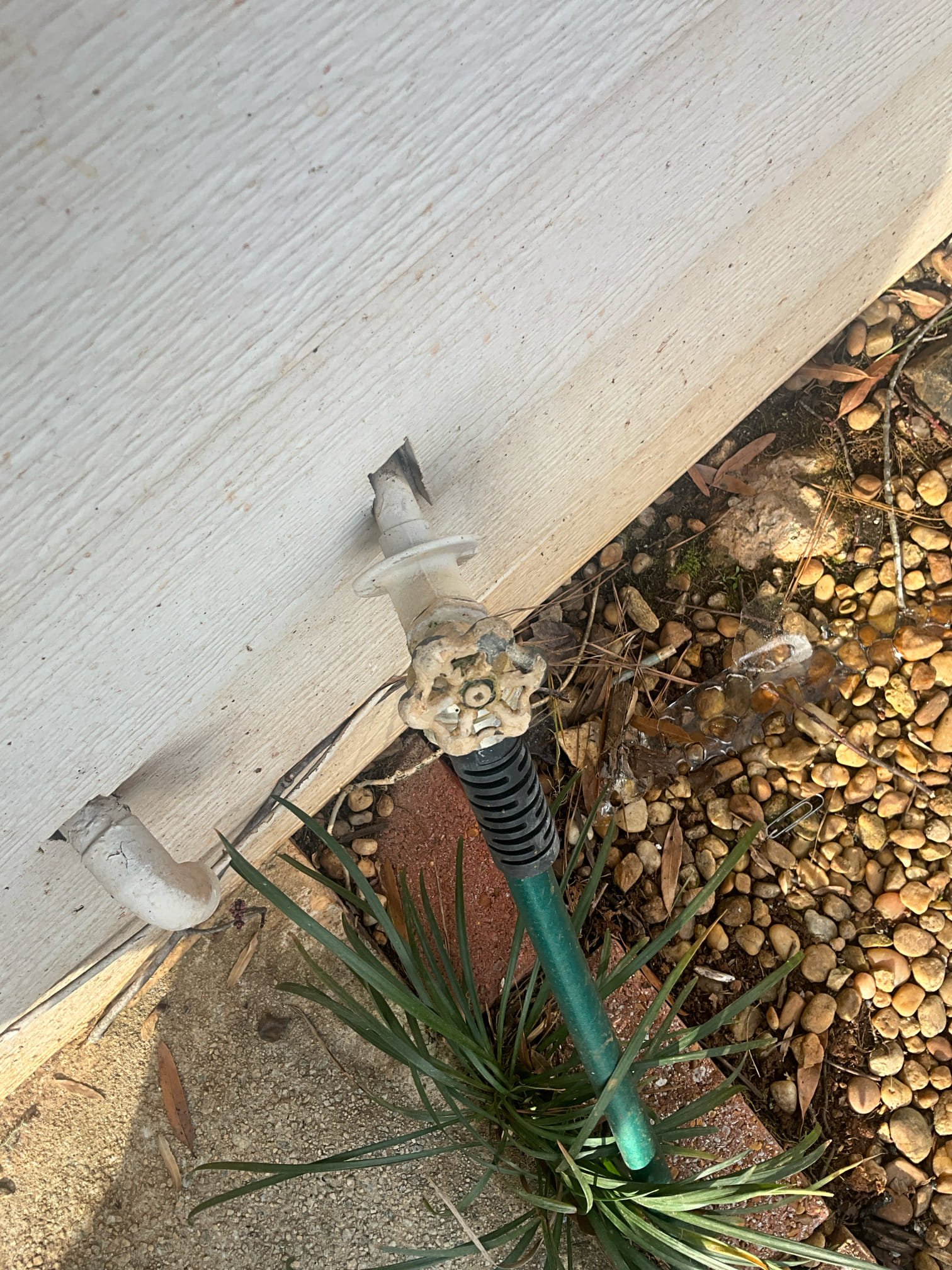 Customer had an extremely high water bill. Came out and inspected the toilets and the t&p. Found no leaks on any of the above things. Isolated the ball valve inside and saw no movement on meter. This eliminates the possibility of a leak on the water service. Repaired leaking hose bib on the back of the home. The meter is no longer moving. 

beth.pettry@northpoint.org