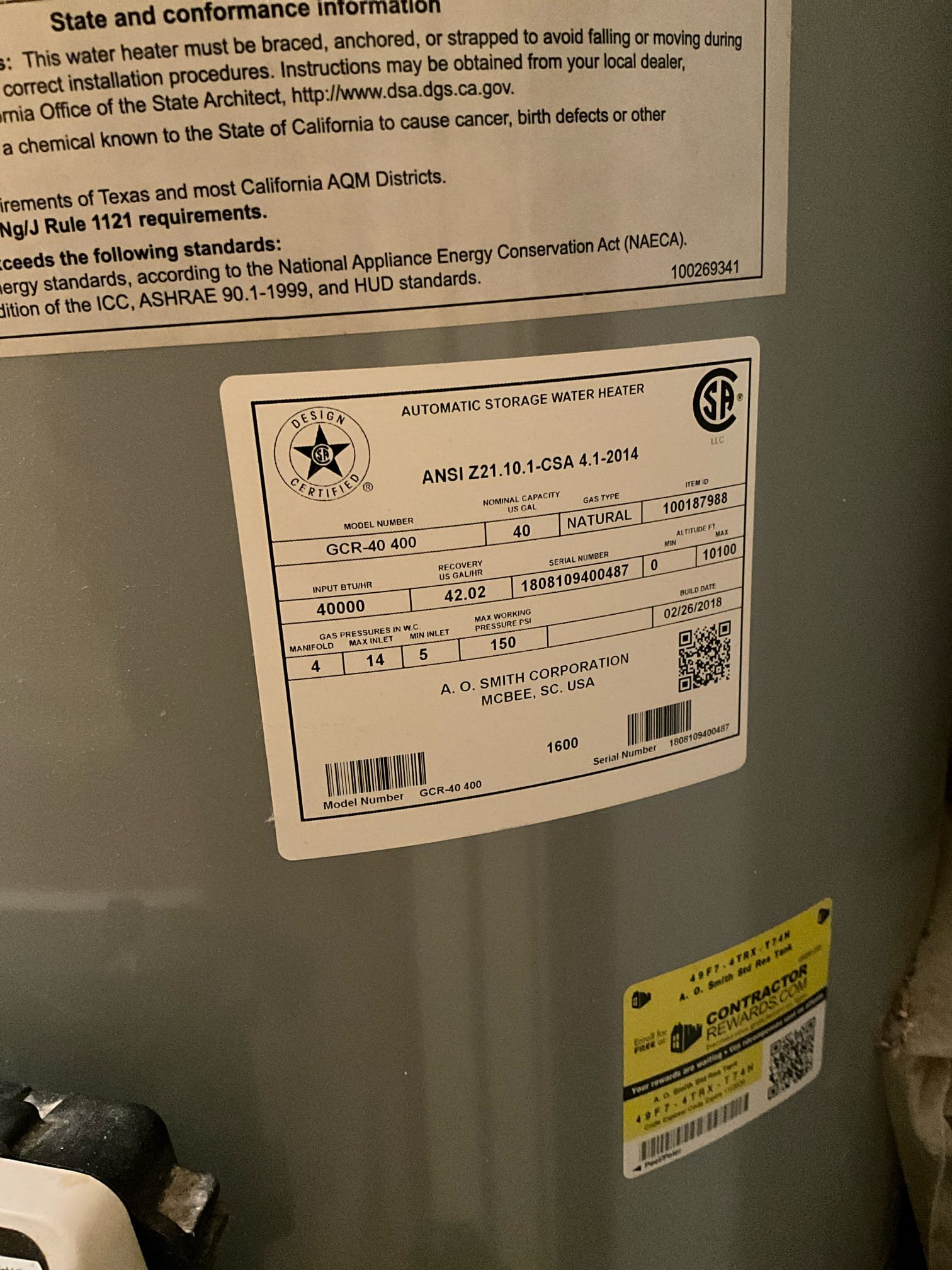 Call for no hot water after recent vent work.

Mr. English states that water heater shut off and continues to shut off after relighting since work was complete. He called AO smith and they advised that the gap around the draft hood was part of the problem. The gap in question is part of the double wall vent. He stated AO smith also states that the problem here is the draft hood, and stated that it must be a specific model of draft hood.

I replaced draft hood with another model draft hood and lit water heater. It went out after a few minutes and tripped the FV switch. Mr. English states that he has had to press the block button each time to reset before the unit would light. 

Water heater is from 2018. Two years ago the vent was attached directly to the top of the water heater when contractors were performing roof repairs. Two days ago I installed a draft hood. We did not turn the unit off or otherwise adjust any settings. 

I attempted to perform fv reset via dial control reset and c
