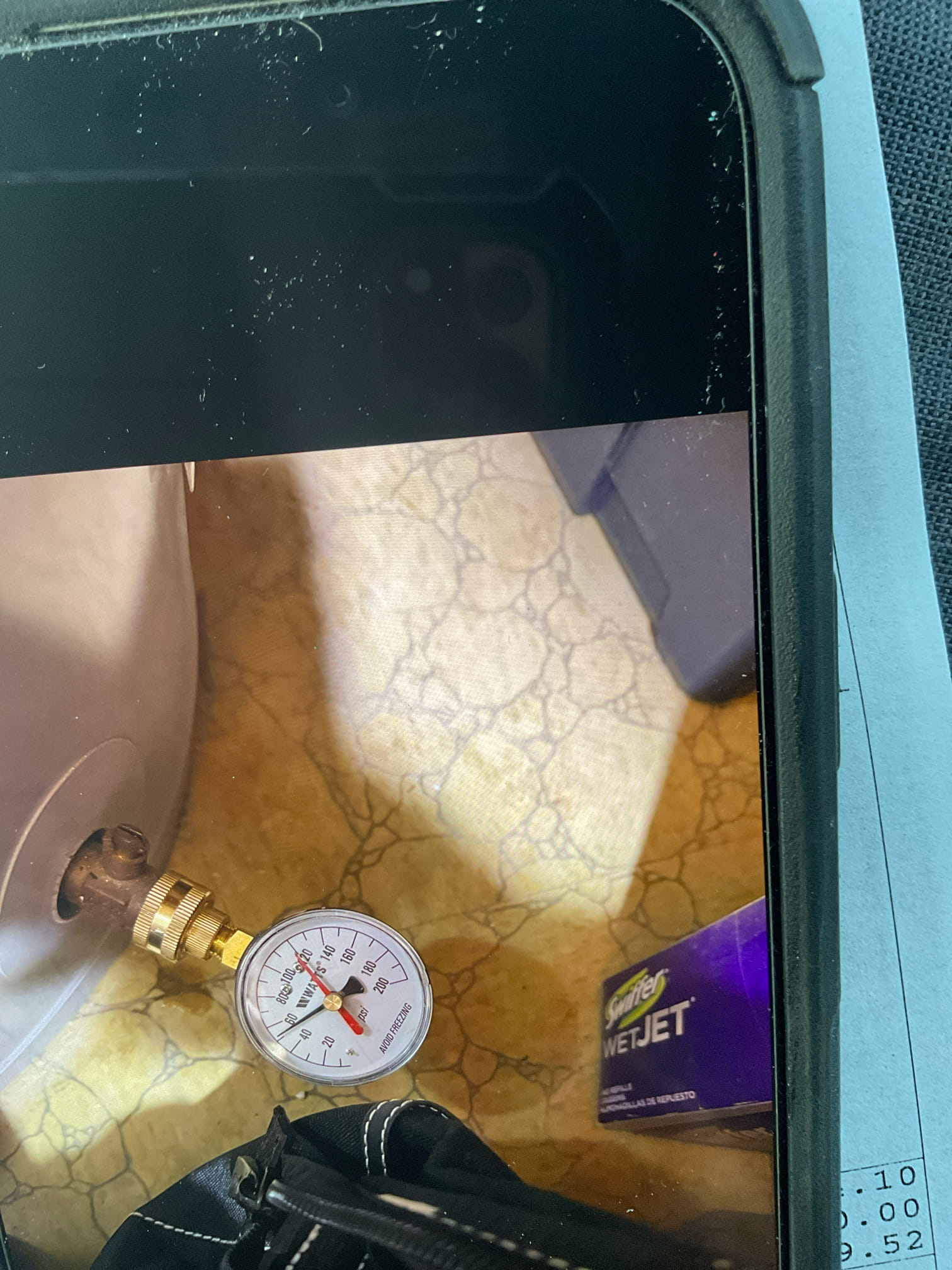 Remove existing water heater and haul away. Furnish and install new 40 gallon low bow water heater with new thermal expansion tank and drip pan under heater. Also install 3 new service valve 2 under lavatory faucet and one for toilet. Furnish and install new American standard toilet.

Removed old water heater and furnished and install installed new one. Also installed new thermal expansion tank and drip pan under heater. Upstairs in bedroom bathroom installed new toilet and new service valve for toilet. In hallway bath upstairs installed two new service valves under vanity. Wasn’t able to test work due to mainline is broken. Will need to return tomorrow to do so. Left water off for unit just in case it comes on before then.