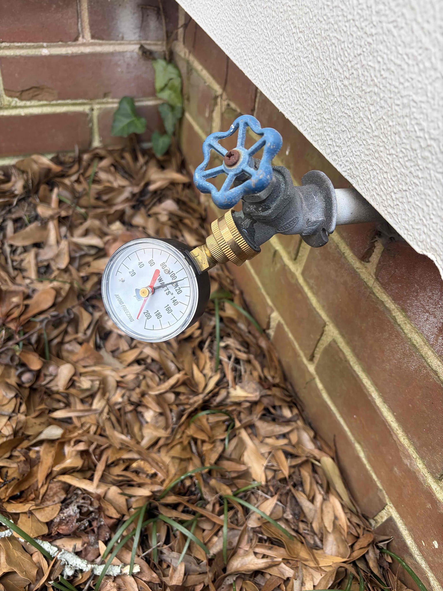 For this customer, he doesn’t have many major repairs that are currently needed. However, his pressure is on the higher side at 90 pounds my gauge is off by 20 pounds of pressure however would I recommend is to still replace the pressure reducing valve in the crawlspace just because it is at a code CUSTOMER decided that he would be a win with Chen member so thank you for that. In addition to that the faucet that is squeaking, I believe is due to the high water pressure for his kitchen faucet and the flow of the bathroom sink faucet has no issues it’s at one .2 gallons per minute and there’s not really a repair that I can do for the flow of water given that everything is looking correct at this time. Customer wants to wait on the pressure reducing valve and the swap for the tankless there’s no current issue or leaks with the tankless.