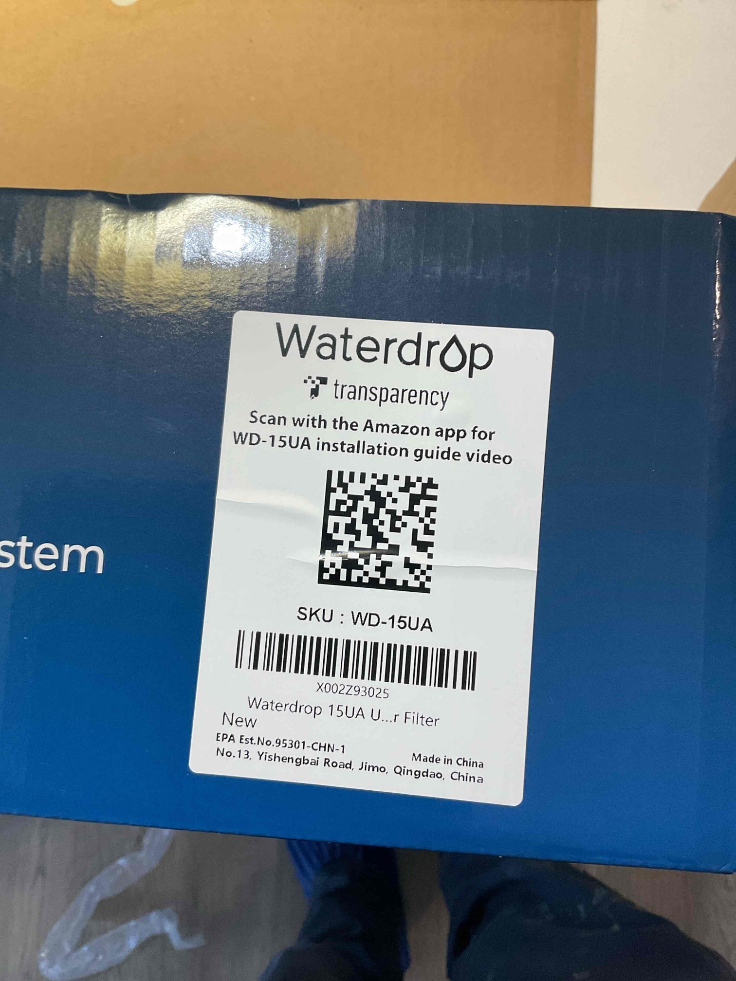Under kitchen sink install customer supplied filter and also install new supply line for dishwasher.

Returned and did quoted work. Tested all connections and no leaks were present at this time. Cleaned up work area.

Also drilled hole at top of cabinet and put dishwasher drain through top as a courtesy item.