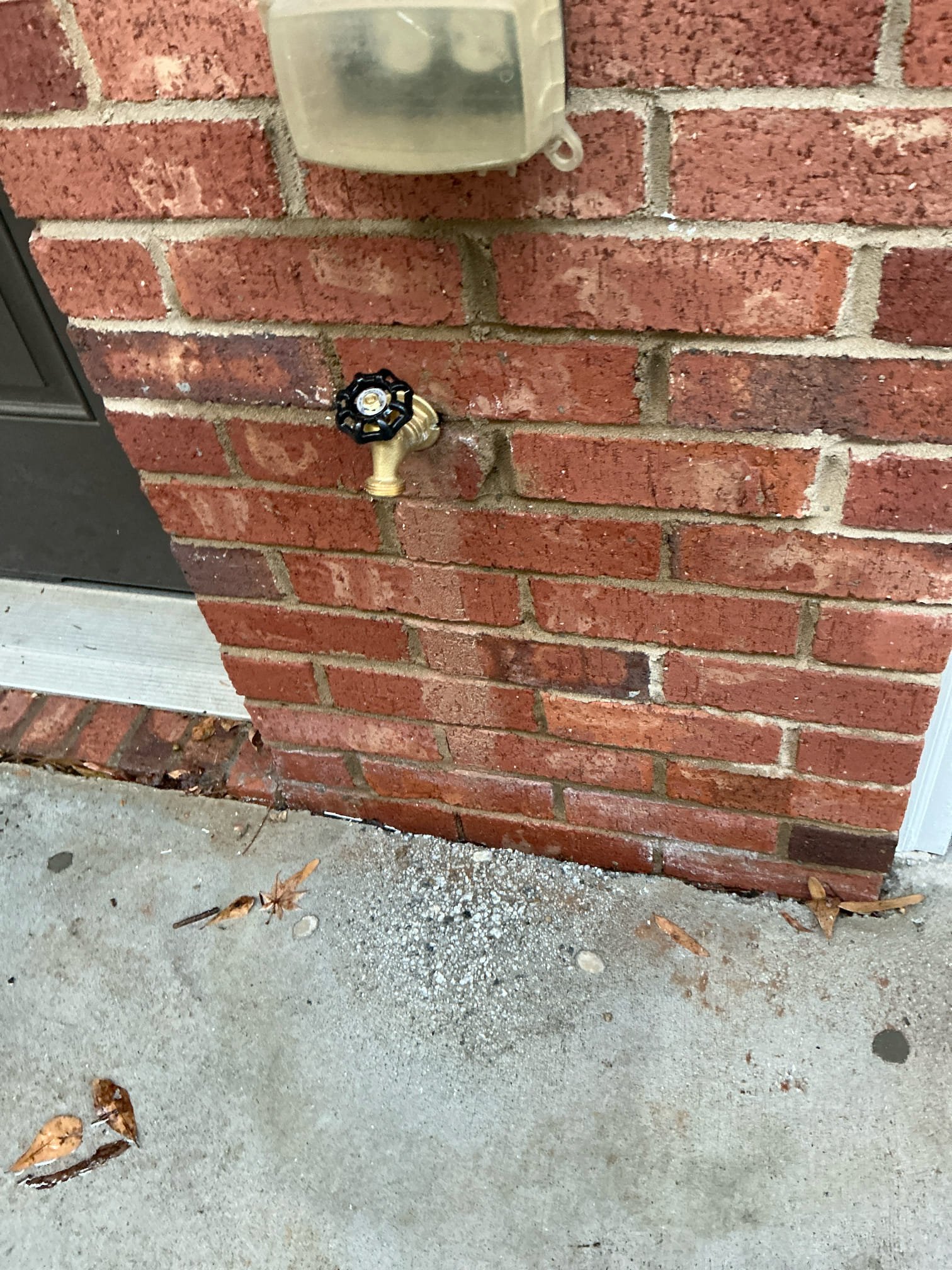 Client called us out today due to their hose connection next to garage door splitting and leaking outside. There was no access to the pipe behind, so we had to cut small section of Sheetrock in order to access the pipe. Cut the 1/2” cpvc, adapted to 3/4” pex a water pipe, then connected the new hose bib connection. Due to temperature we had to let glue dry for about an hour and the pex a rings needed a minute also. Turned water back on and tested. No more leaks. Client responsible for any Sheetrock repair necessary. 

Water pressure is good at 45 psi.

1 yr warranty. 
