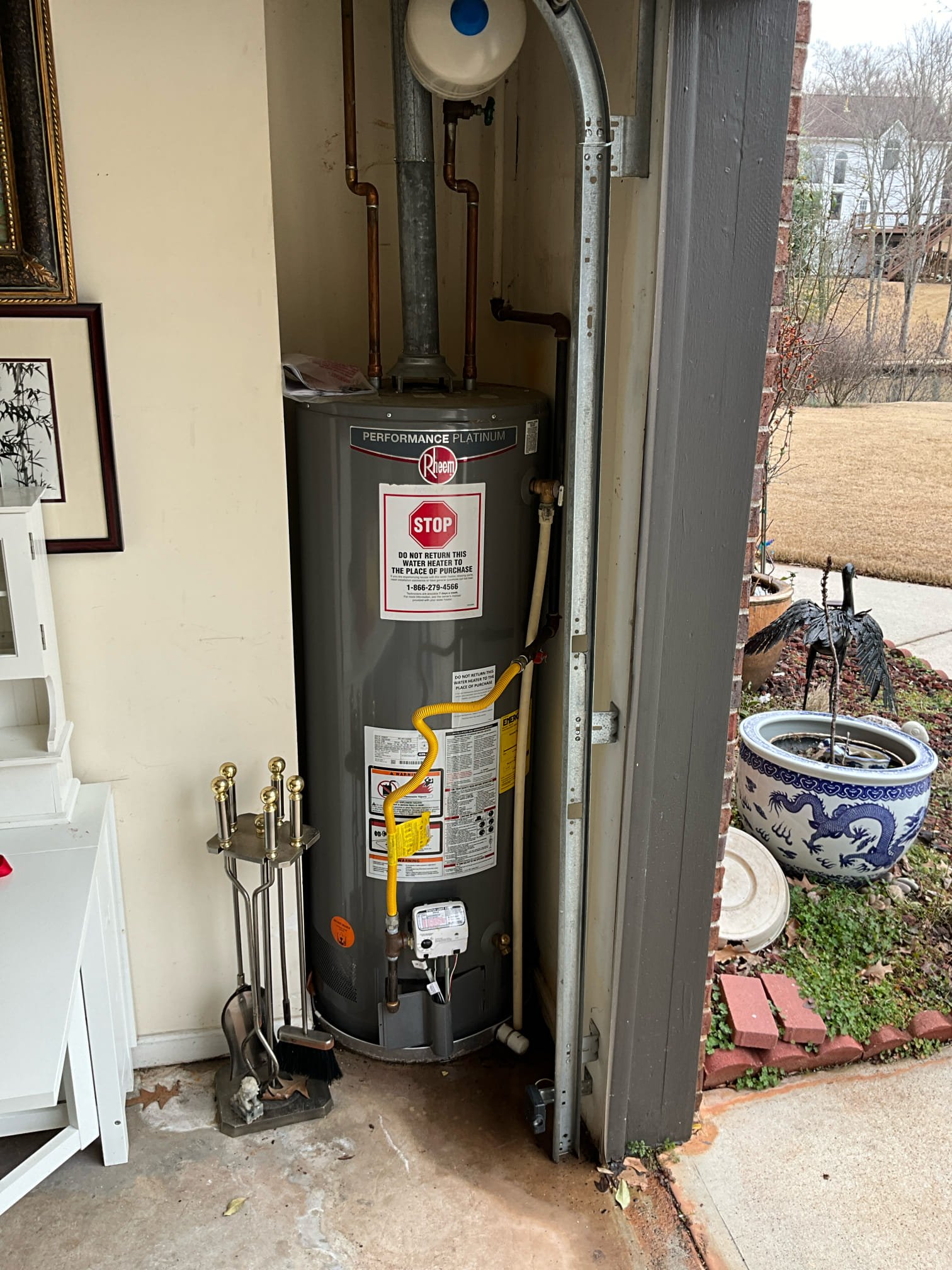 Water pressure at 145 psi. Caused t&p to open and leak water onto the ground. Left quote to repair/replace. Emailed quote over to email on file. Two Moen posi temp cartridges need to be replaced as well 