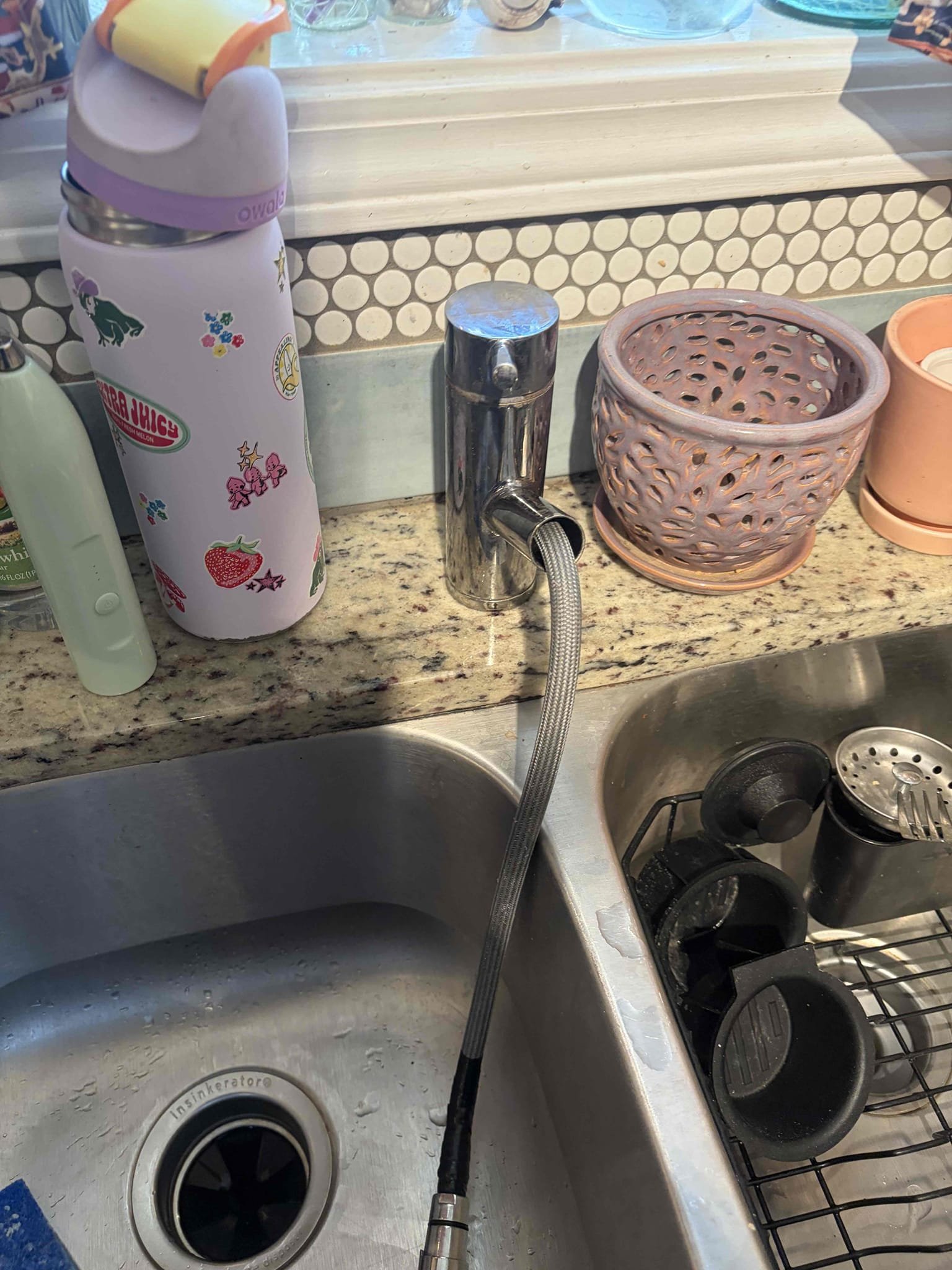 For this customer, they need a new faucet, the faucet is from ikea and I can’t source parts for it, so therefore I recommend to replaced the faucet. Customer doesn’t have an individual shut off valve, so I wasn’t able to check pressure and the water heater was in a closet with items in the way. I recommend to replace the faucet with a Moen or delta single hole, single handle faucet.