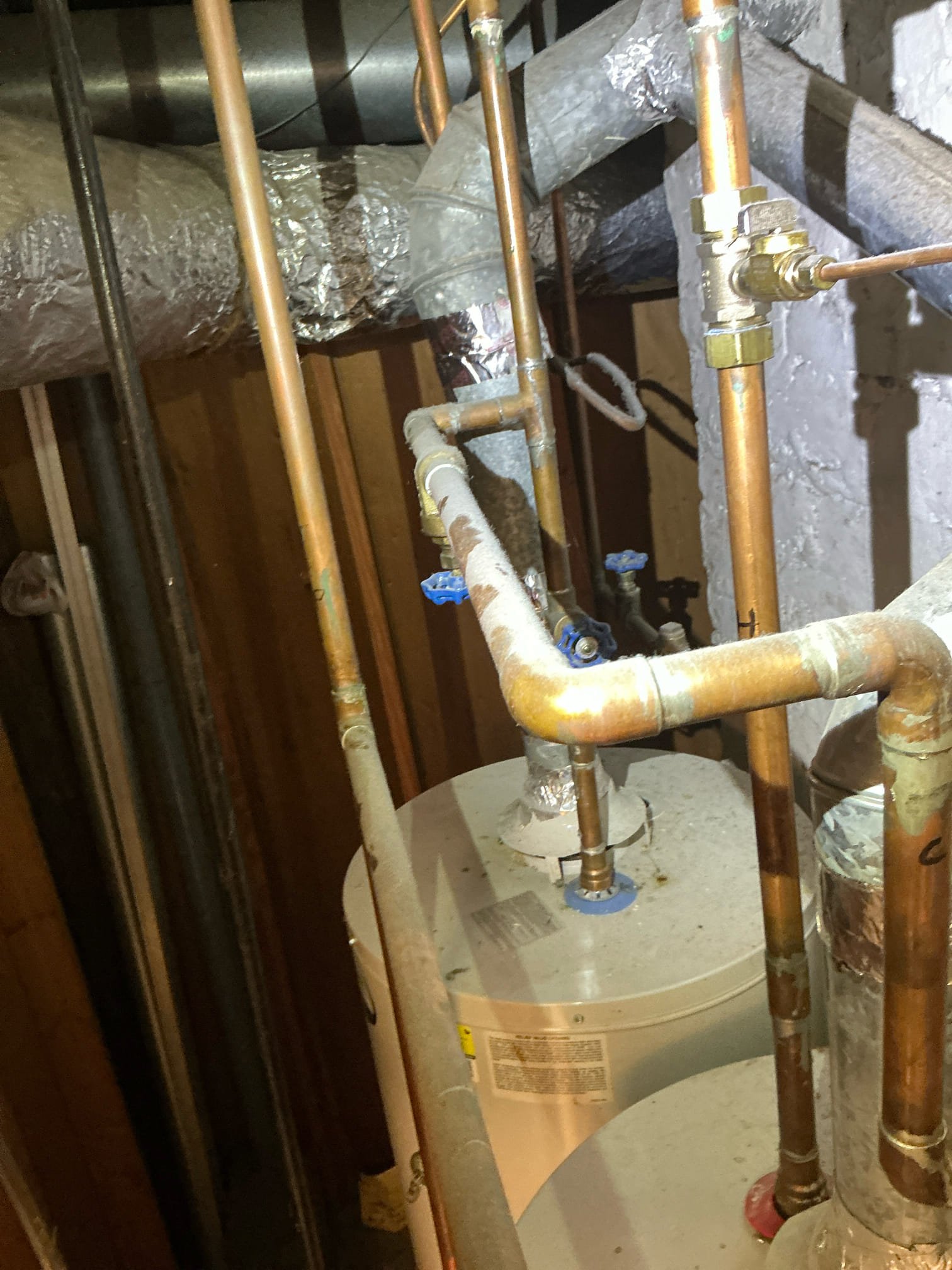 Client called us out due to a pressure drop issue they were experiencing in top floor tub when other fixtures were ran. They were concerned the water heaters had failed, so we checked them out. The dual nat gas water heaters seem to be functioning properly. Tested water pressure and it got up to 120 psi which is a good bit higher than the safe range of 50-79 psi. The tub on top floor was also not draining and the toilet in Same bathroom had some on and off issues. 
We replaced that failed pressure reducing valve due to high pressure and to fix the pressure drops client was experiencing. Installed new ball valve as well. 
In upstairs tub I removed the drain pieces and ran my snake. After a couple passes I cleared out a large wad of hair and soap scum build up. That drain is now draining much better. 
We also rebuilt that toilet with new fill valve, new kohler flush seal, and new supply line. Turned water on and tested, no issues. 

1 yr warranty except for the drain cleaning portion. 