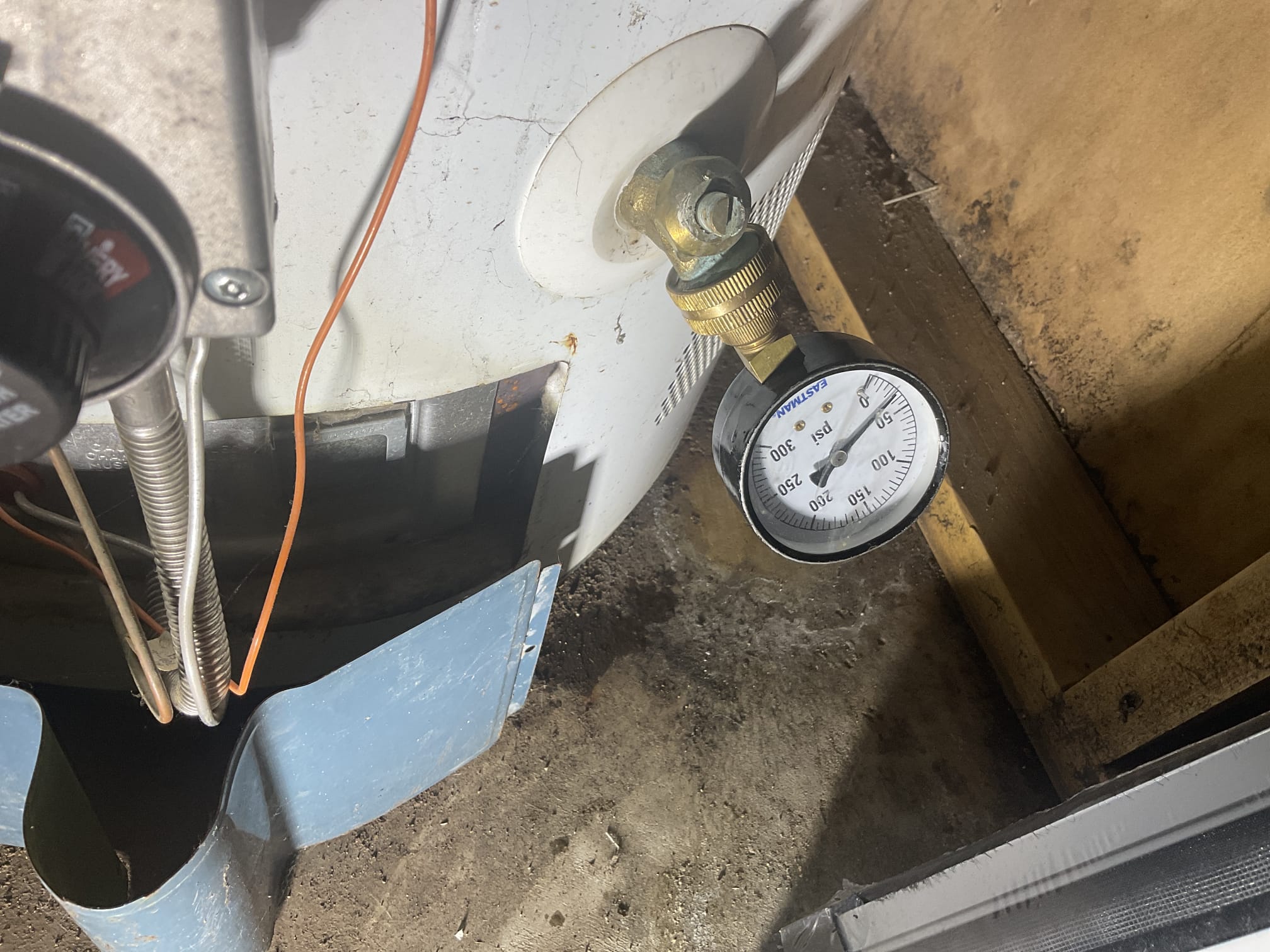 Open the wood panel wall , installed a cut off valve and new hose bib 