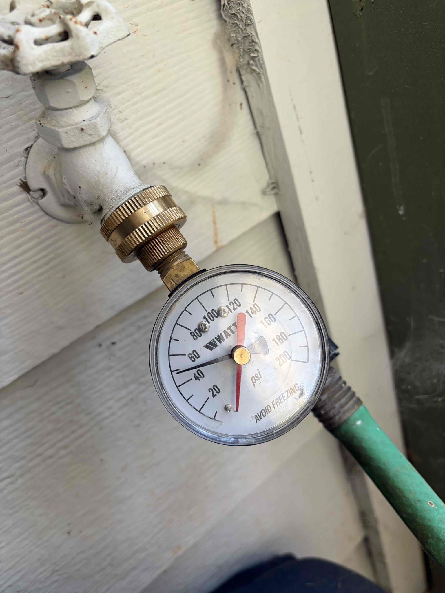 Customer called us out today to get a gate valve replaced with a ball valve, the customer had a leak coming from the gate valve it had froze and customer wanted us to take care of it. So therefore I cut the old gate valve out and installed a new 1/4 ball valve requested by the homeowner. Once installed turned on the water and there are no leaks. Customer had the pressure reducing valve replaced sometime recently by another plumber so therefore the pressure went down to 60. At this time there are no further issues.