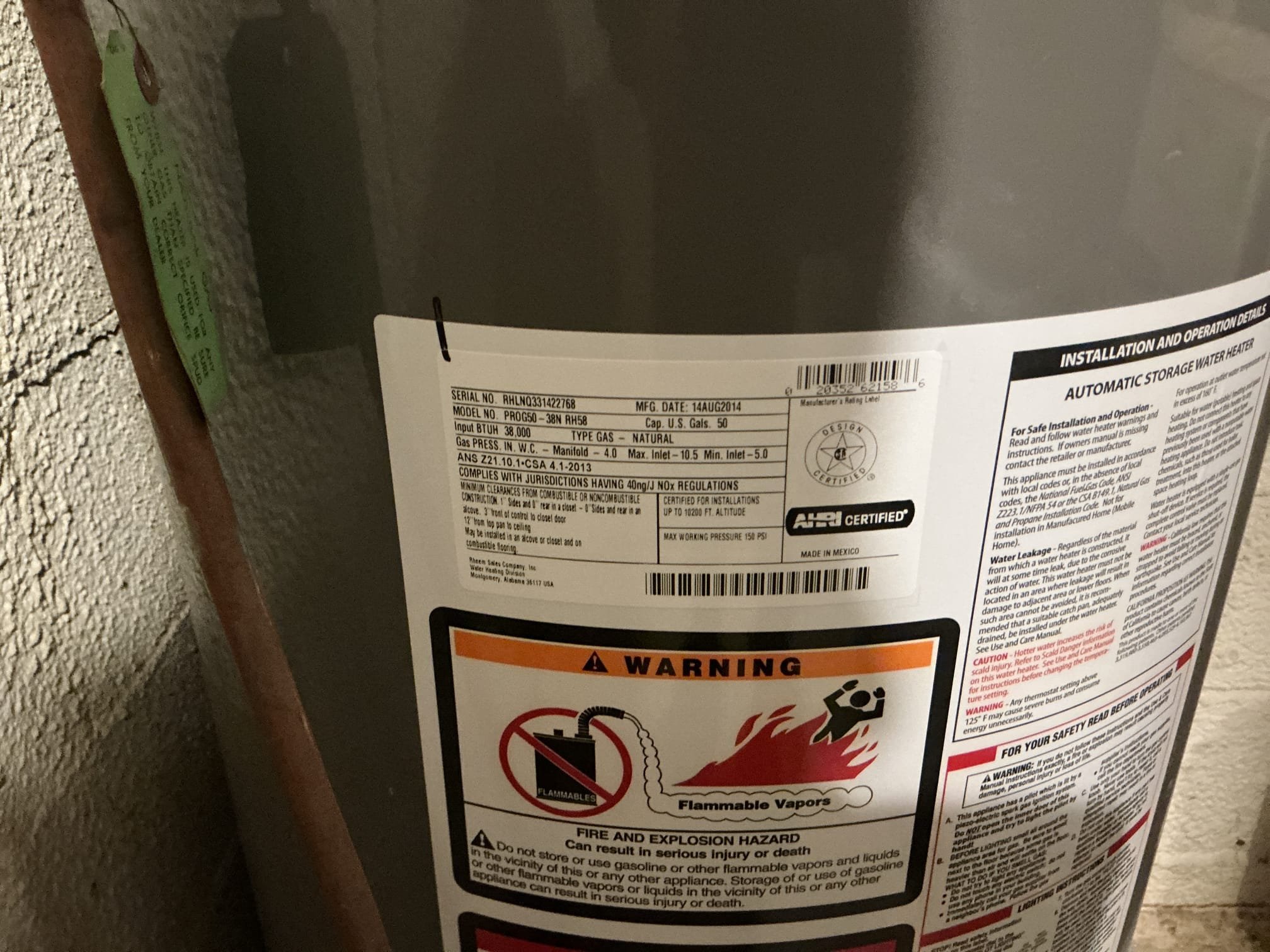 Water leak upon arrival. Customer stated when they went into the basement they noticed the ceiling buckling and was wet. Customer had another company out and they opened the ceiling but couldn’t find the leak. After running all fixtures in the bathroom above the area that was wet for 45 minutes found nothing dripping or getting wet. Informed customer we could have reliable contact them to find the leak