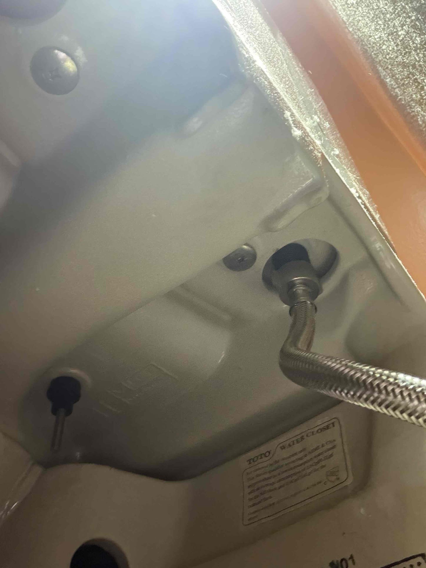 Fill valve replacement x2
Supply line x2
This customer, we had to replace the fill valves on these Toto Aquilla toilets, so that’s exactly what we did. The reason why we had to replace the fill valves is due to the fact that they would basically burp trying to fill up. So therefore what we had to do is replace the fill valves, but they were really tight spots so we had to take the tanks of the toilets off because they were skirted toilets with very tight access. Replaced the supply lines and the fill valves did not replace the flappers due to the discount as well because the flush valve is one piece once installed there are no leaks. The customer is all set. The water pressure is normal. Did not take a look at the tankless serial number due to where it was in the crawlspace no further leaks or issues. 