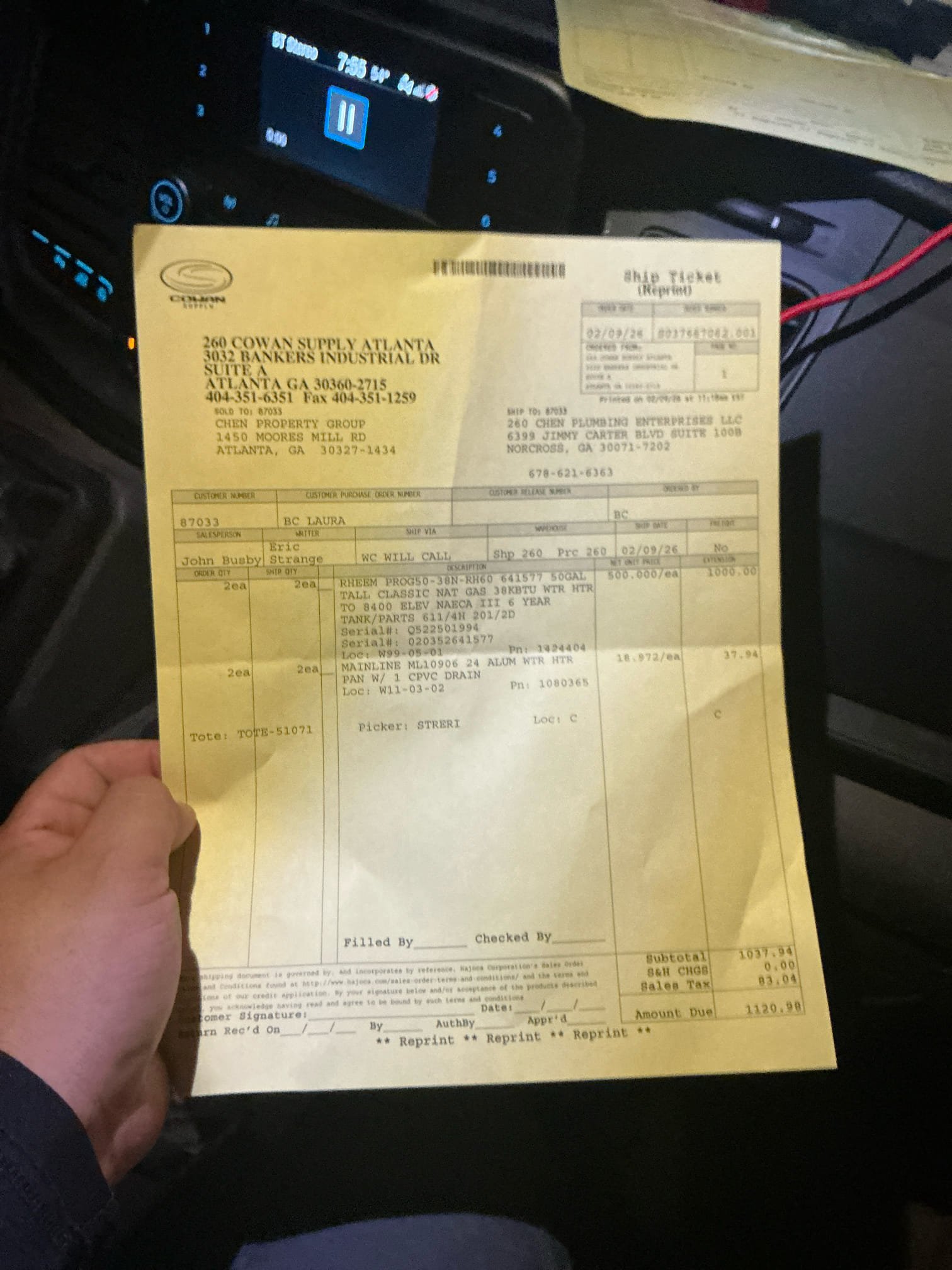 2xSupply and Install RHEEM 50 Gallon Gas Tall Water Heater: Remove and disconnect the existing water heater. Install new 50-gallon gas tall water heater supplied by Chen Plumbing in the current location. Installation includes setting a new drip pan (if pan fits in accessible space) and installing a thermal expansion tank to regulate system pressure. A full-port ball valve will be installed on the cold water supply line to improve flow and allow for easier maintenance. The new unit will be connected to the existing gas system, and the burner assembly will be lit to ensure proper ignition. Venting will be inspected and adjusted or replaced as needed for safe operation.

Warranty: This installation is backed by a 2-year labor warranty, covering our workmanship, and a 6-year parts warranty on the water heater itself. 

Note: Please be advised that Chen Plumbing will responsibly remove and dispose of the old water heater unless the customer provides written instructions to Chen Plumbing req