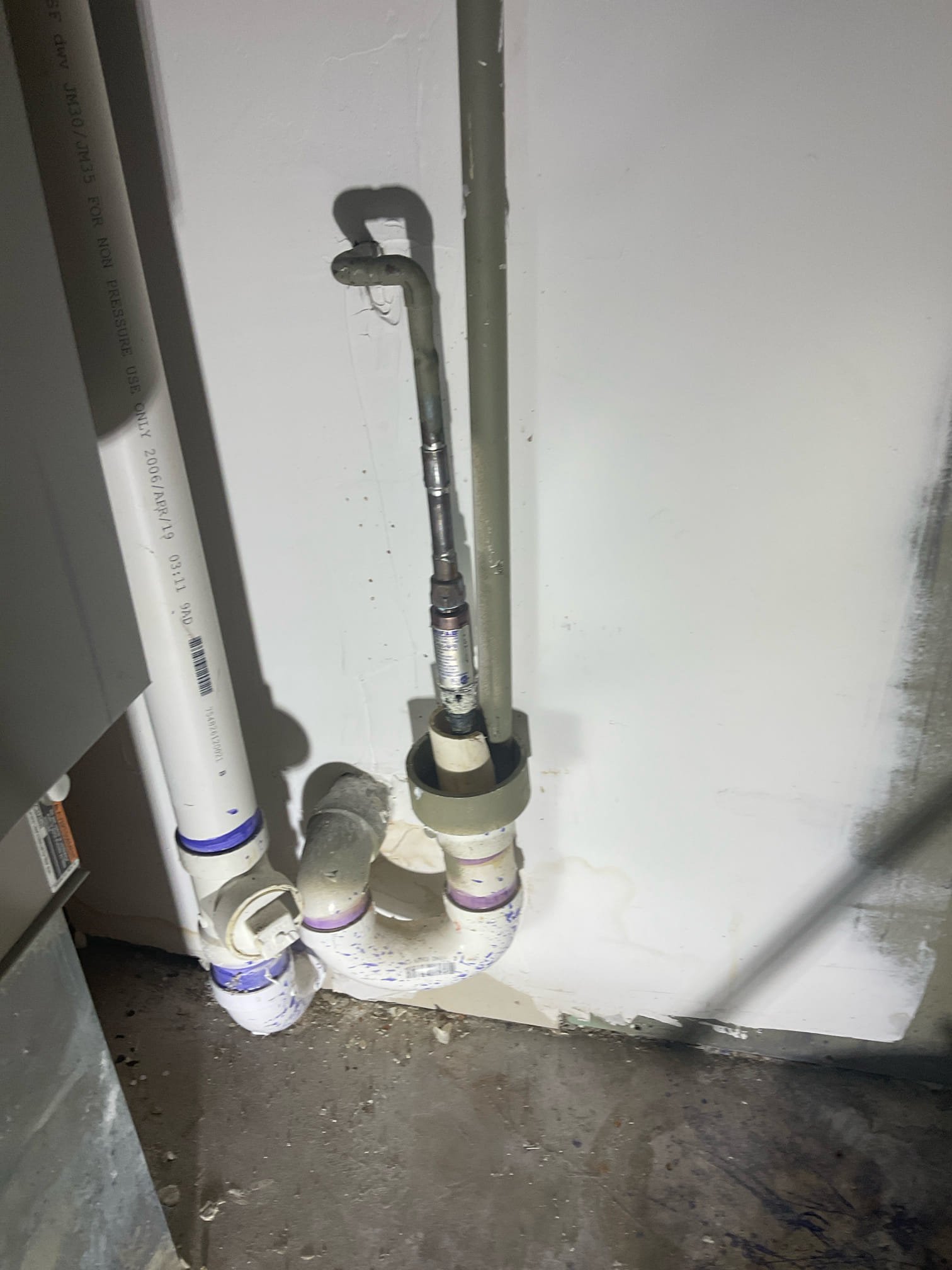 Replaced two trap primer with two shut off valves add it 