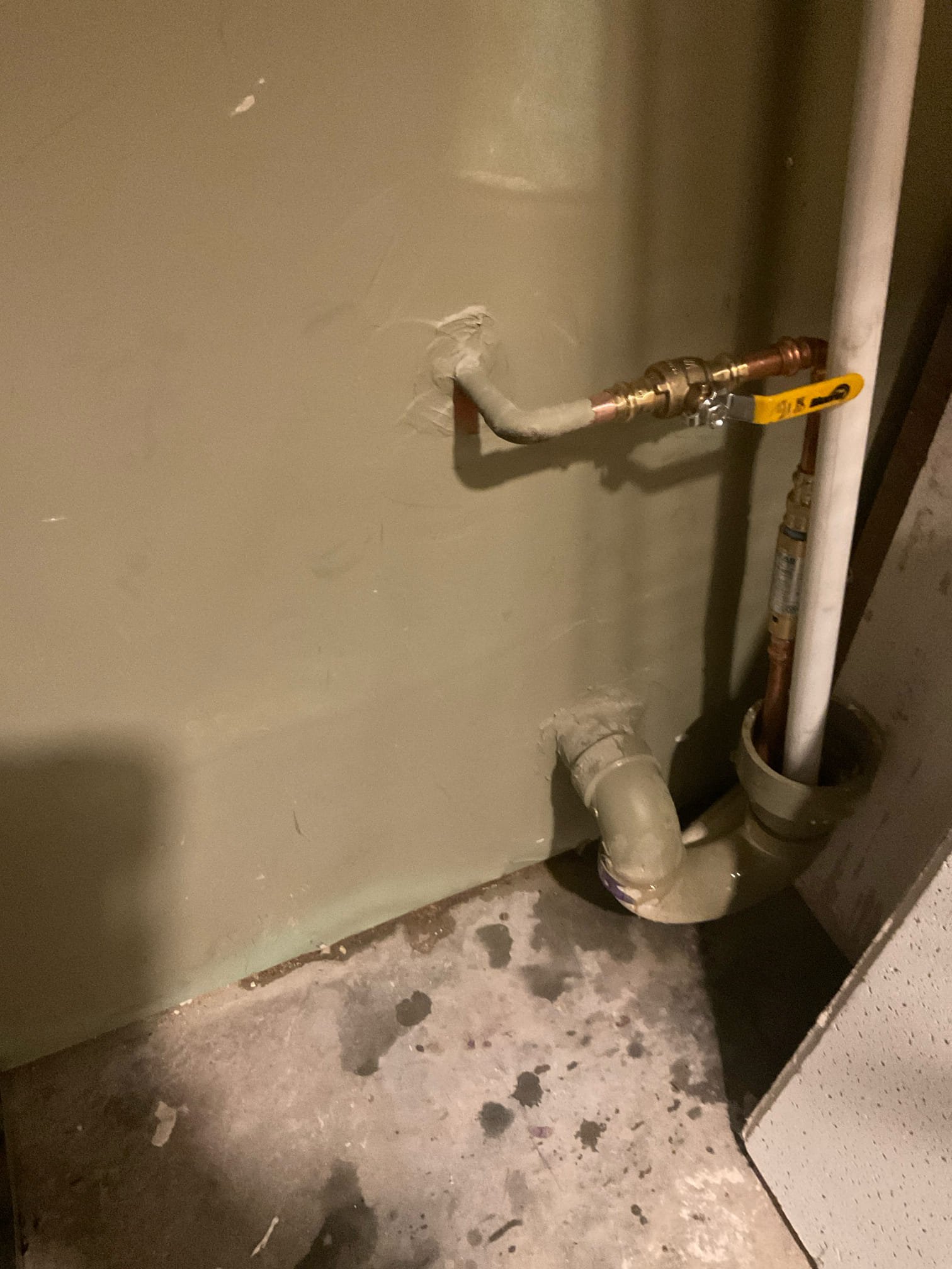 Replaced two trap primer with two shut off valves add it 