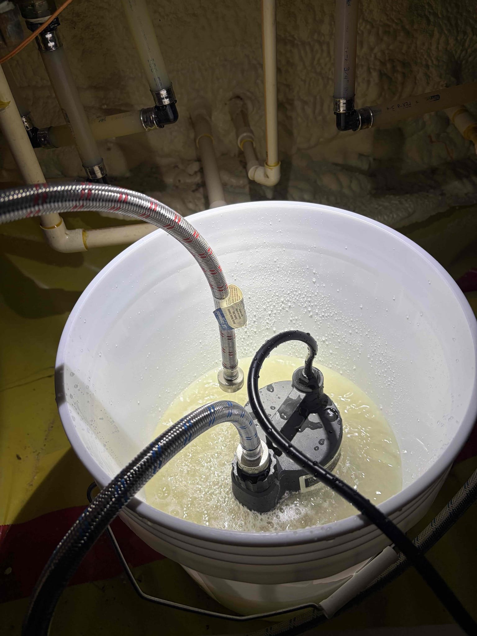 This customer did tankless flush on their water heater. They had gotten it done last year and they wanted to get it done again so therefore, I had to get a nice new clean white bucket so we wouldn’t put nasty dirty water in the tankless use the haymaker tankless water heater decal turned off the power to the tankless along with the gas and the recirculation line flushed out the tankless to ensure that everything is being cleaned properly once completed, opened up the TMP to run the hot water to make sure that there are no leaks no leaks after closing up the valves. The customer is all set to use their hot water.