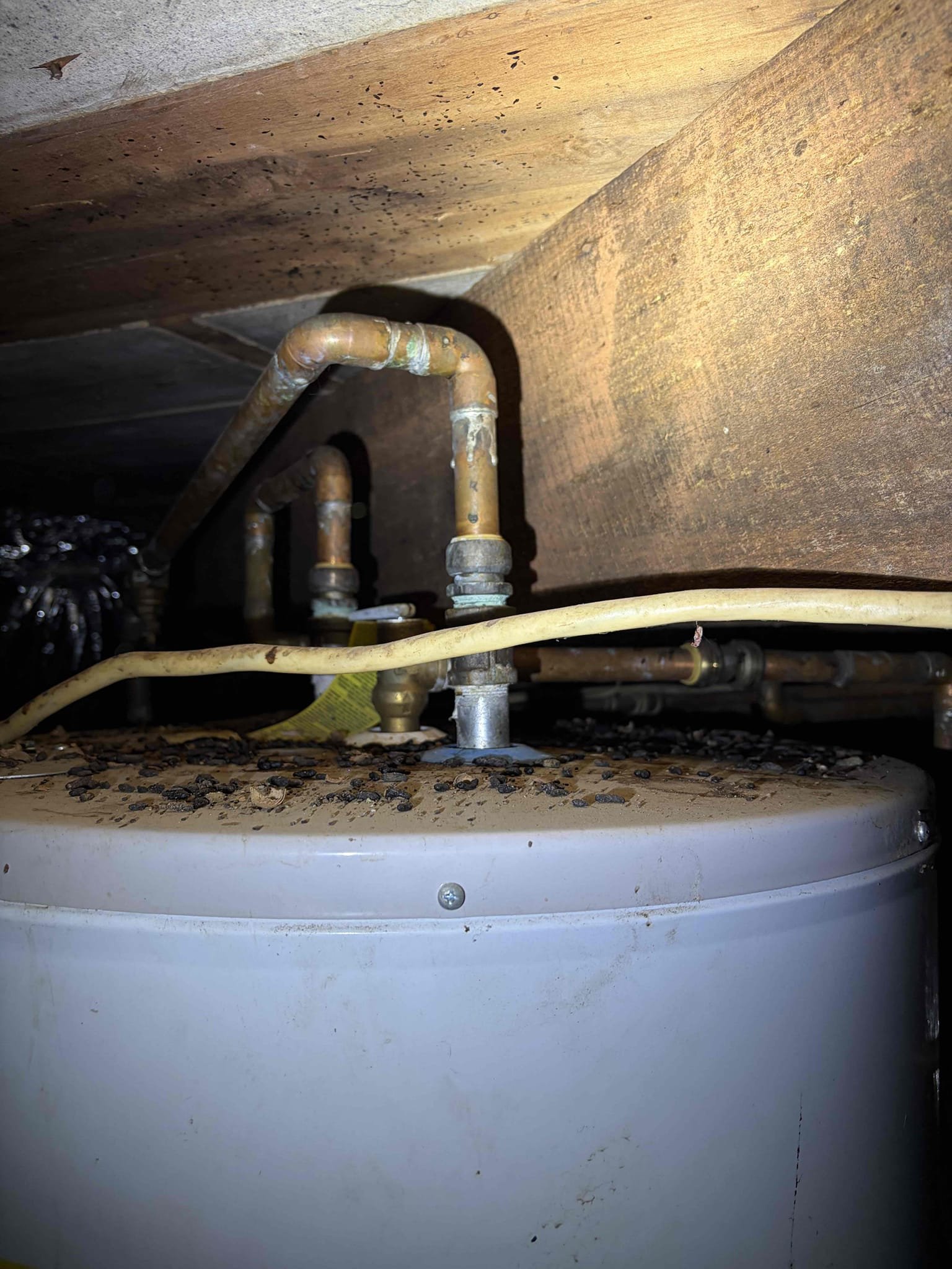 For this CUSTOMER came out to the CUSTOMER‘s home to do a thorough evaluation of their plumbing system to ensure everything is working properly. Their water heater is from 2012 electric lowboy I highly recommend the customer getting that rectified and replaced just due to the factor of the age and potential causes it could happen in the crawlspace would replace it with a brand new lowboy electric water heater in the crawlspace. It’s at 38 gallon gave an estimate for that. Also upon my evaluation the widespread faucet in the bathroom is not properly secure to the pedestal sink underneath the faucet is a lot of oxidization in rust and I recommend to replace the faucet at this time. Everything is complete. We did replace the sewer line in the front of the house pretty recently however, I did do a camera inspection of the sewer line as well. I also recommended the CUSTOMER not to flush their water heater due to age unless we plan on replacing the unit due to the fact that it is 14 years ol