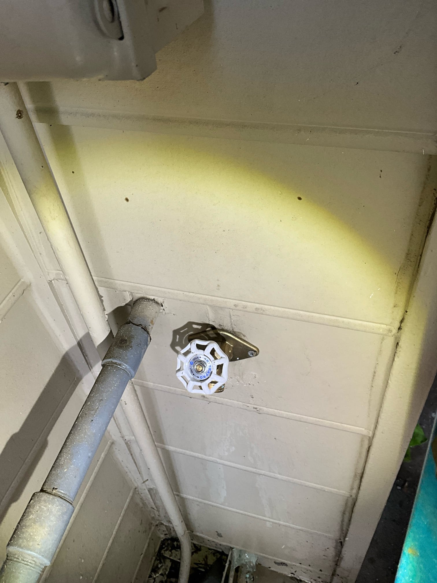 Customer had a hose bib with multiple leaks. The highest point of leak was from a failed sharkbite towards the ceiling. Made customer aware that cutting of drywall would need to occur and that Chen Plumbing isn’t responsible for the repairs. Customer understood the drywall agreement as stated. Repaired the leaking section of copper, replaced the hose bib, and installed a functional shutoff. Tested all work to ensure proper function and no leaks. None were found. Recommended having Provision Restoration inspect the water damage in the wall. 