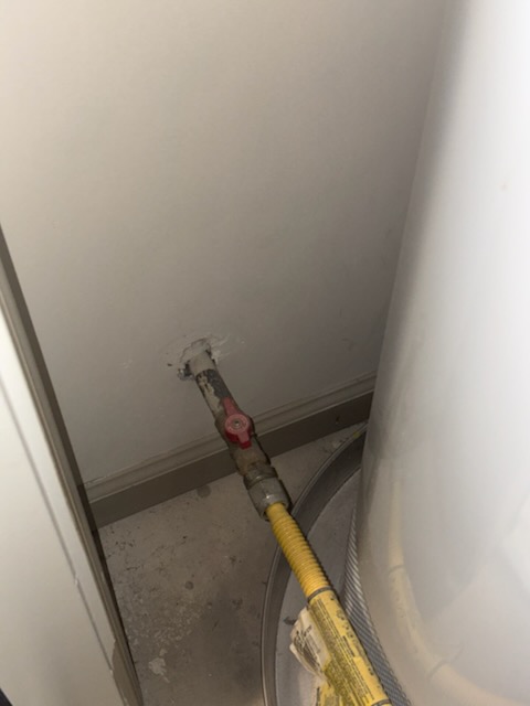 Customer wanted to replace 50 gallon gas water that was located on the third floor of home. Replaced with Rheem 50 gallon gas heater. Did not replace pan used existing pan. After replacement checked for leaks in proper function of heater. Pressure is at 50 psi. 