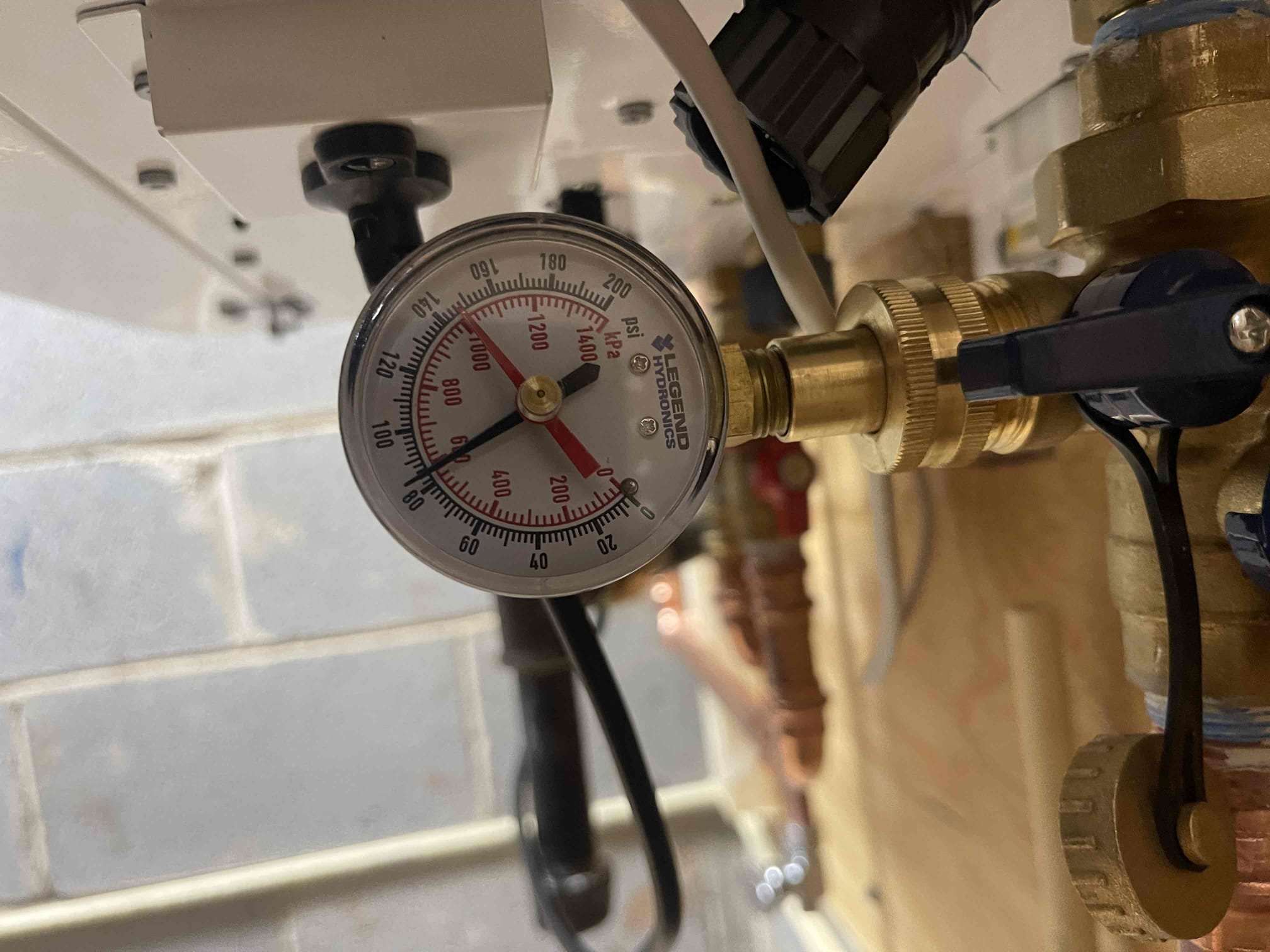 Replaced PRV and shut off valve in basement. Set new pressure to 65 psi. No further issue.