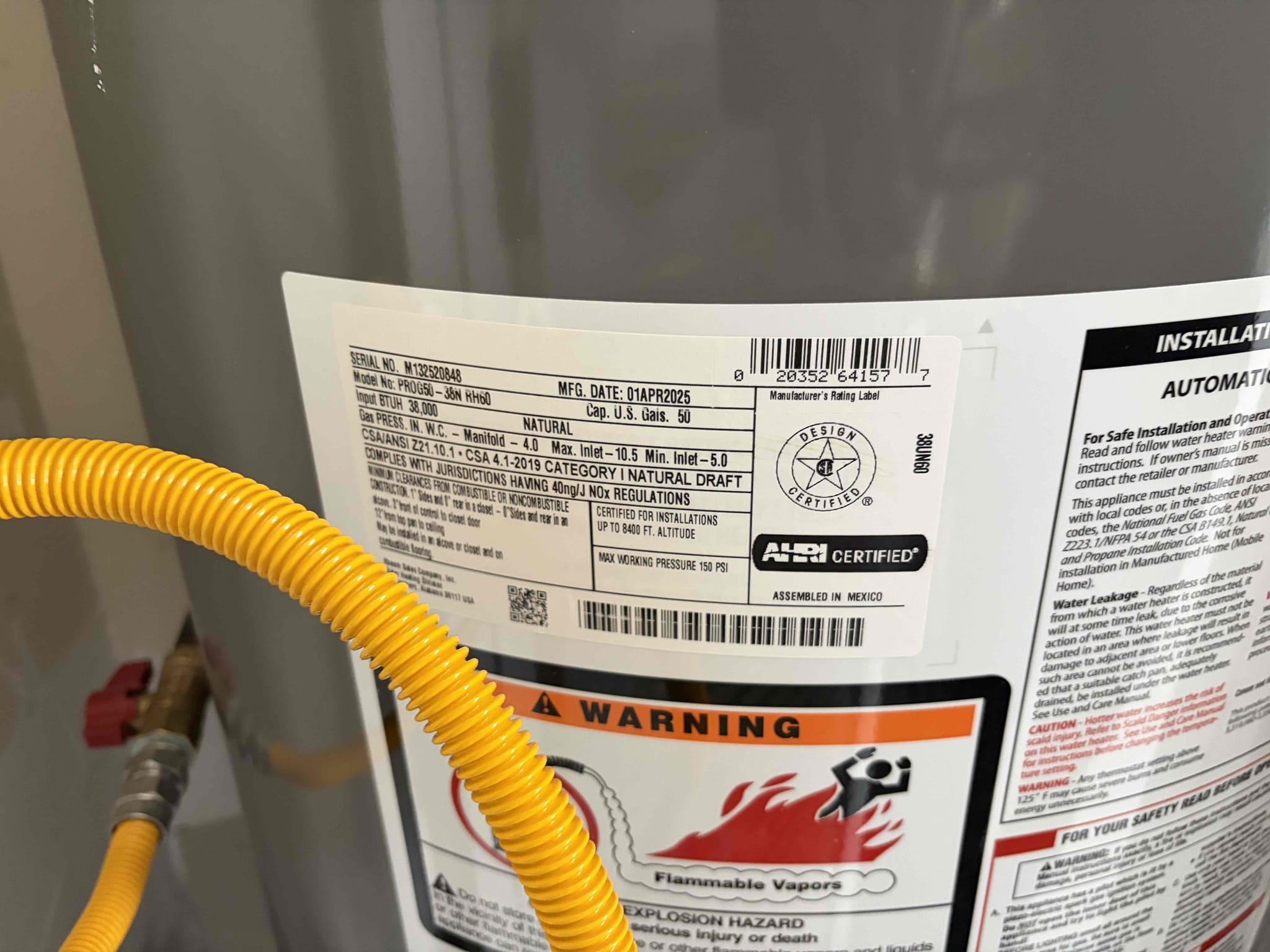 Came out to this CUSTOMER‘s house to do a maintenance scheduled service went throughout the house and took a look around. Everything was looking good. Took a look at one of the showers and the Moen cartridge is a little stiff with a handle turning. I recommended to keep an eye on it and potentially end up replacing the cartridge at some point in addition to that everything else looks good. We had installed the water heater last year. The customer opted out on flushing the heater. He wasn’t interested on flushing it so therefore we did not provide that service along with doing a scope of the sewer line because there wasn’t an accessible clean out that I could source so therefore we did not do the scope report. At this time, the customer has no further issues or any issues at all.