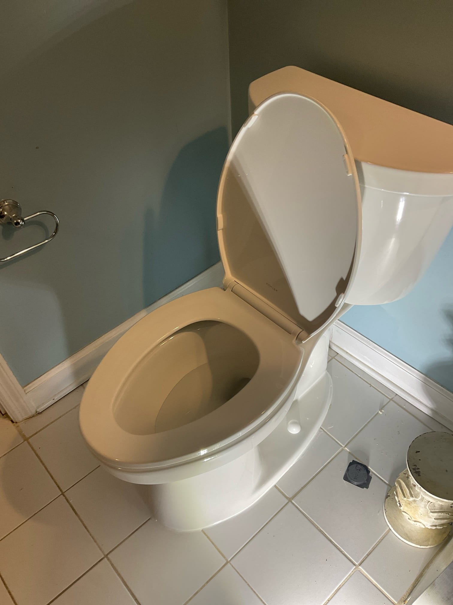 Replaced two toilets upstairs, replace a water shut off valve, replaced a broken toilet flange 