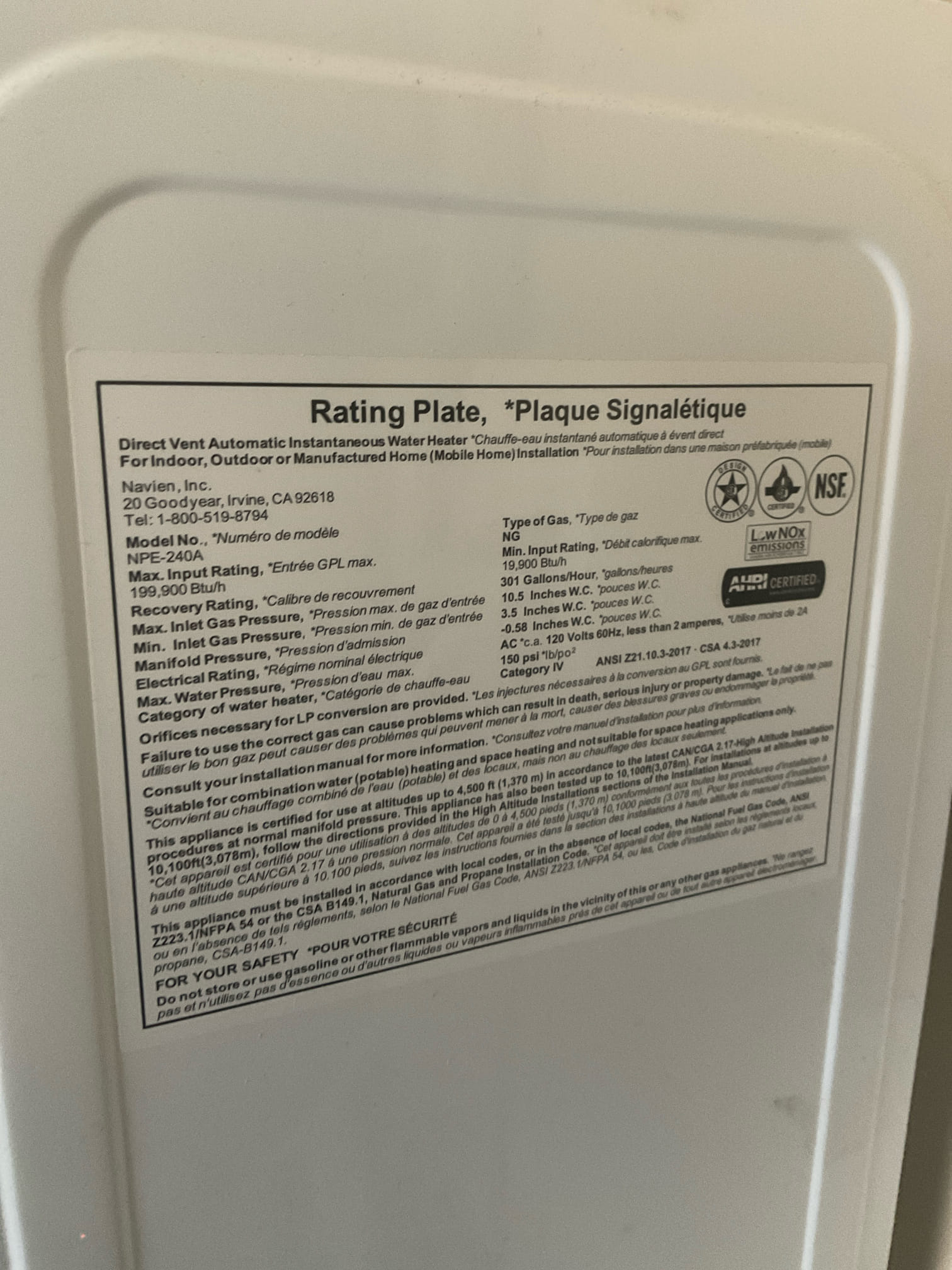 Quoted tankless repair and replacement options today 