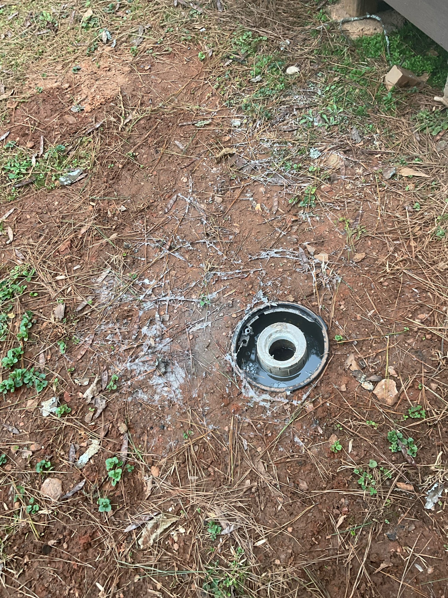Checked back up problem , house is on septic , we snaked , cleared blockage , but appears to be problem with septic tank or Fieldline , no warranty , we gave quote to open the tank and install a riser next time if back up again 
No charge today as courtesy since we did some repair with pipe not long ago. 