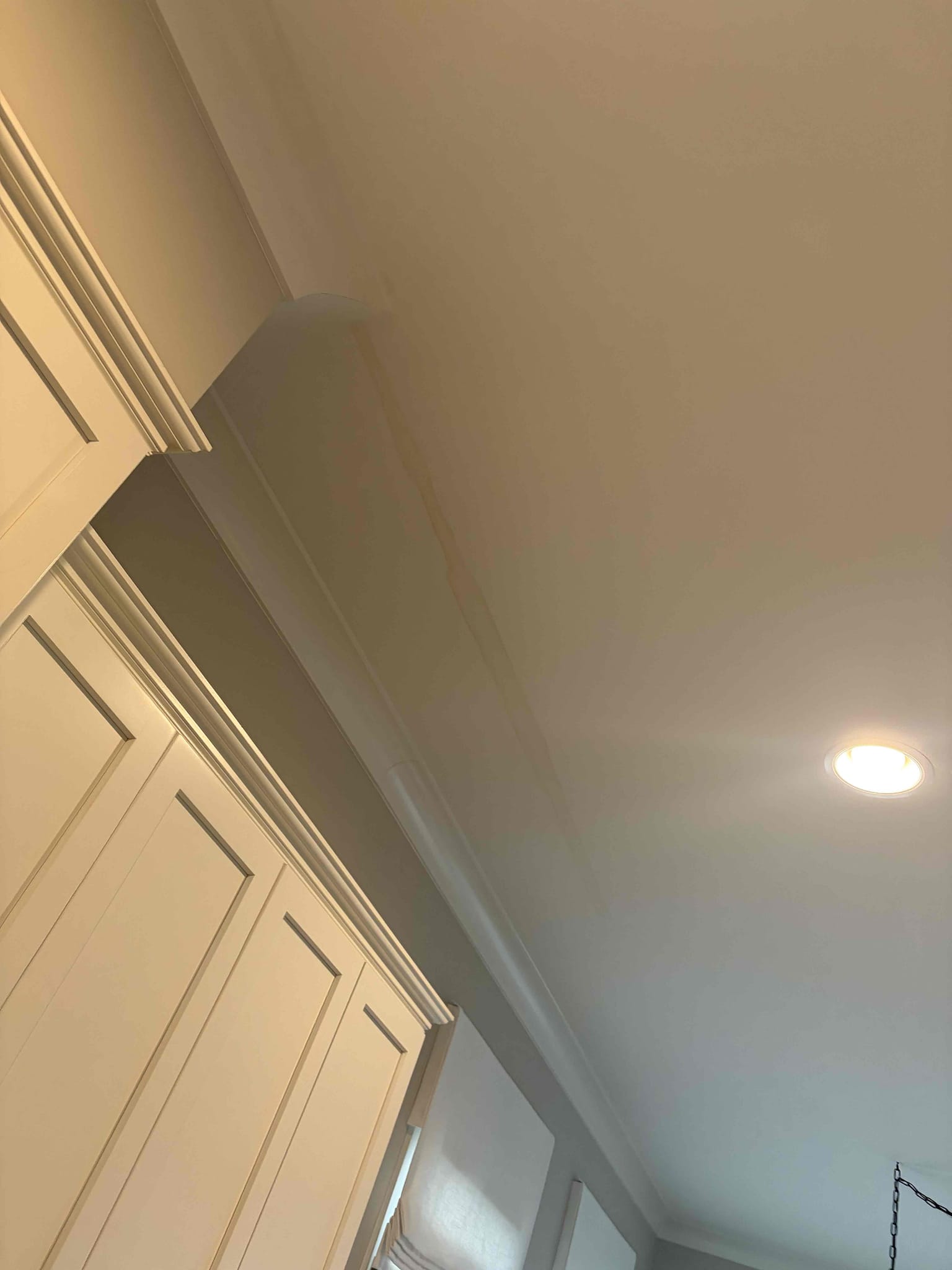 Recommend, to have our water restoration partners come out to take a look at the damage,  the water damage is the vicinity of the tub. I did do a shower cartridge replacement on that tub for a Moen valve so therefore we took the trim off of the Moen valve to see if there was any leaks behind the wall that we could see. However, I did not smell or see any water leaking out of the valve and the cartridge so the repair that I completed has no issues however, I think it is a factor of the tub of being filled up too much and splashing around. The customer also requested that I did not put the trim back for the shower because he would like to monitor it so we put all the parts and pieces in a Ziploc bag.