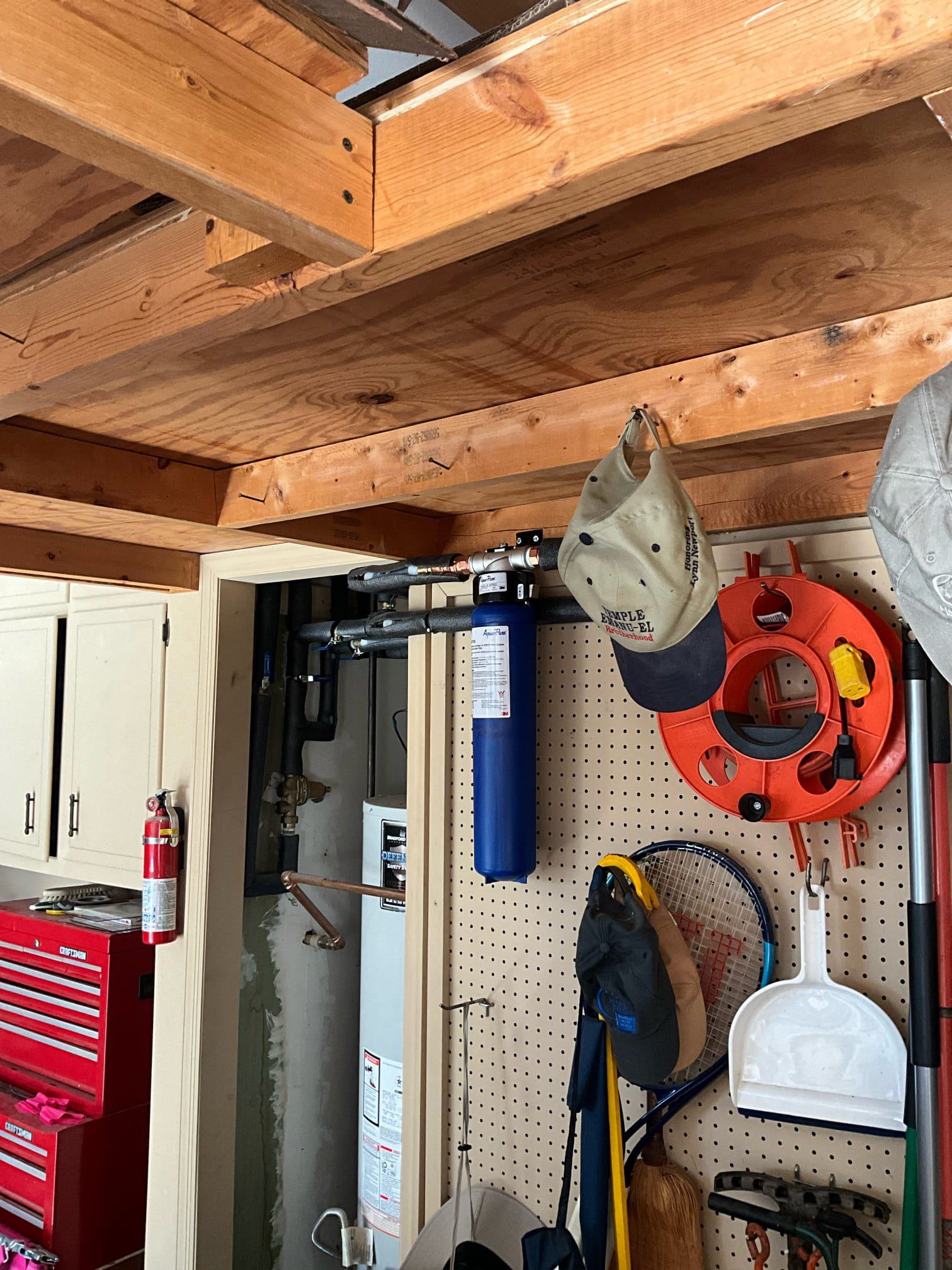 Customer called us out for an odd taste in the water. Inspected whole house filter to see what contaminants it was designed for. Noted that it was for chlorine and odor with no sediment pre-filter. I tasted the water and wasn’t able to quantify the taste. Informed customer that the best approach from here is to either have the water tested by a lab or install a reverse osmosis system. Most whole house filters aren’t designed for specific taste for drinking reverse osmosis is the best approach for good tasting drinking water. Customer declined any further diagnostics or solutions.