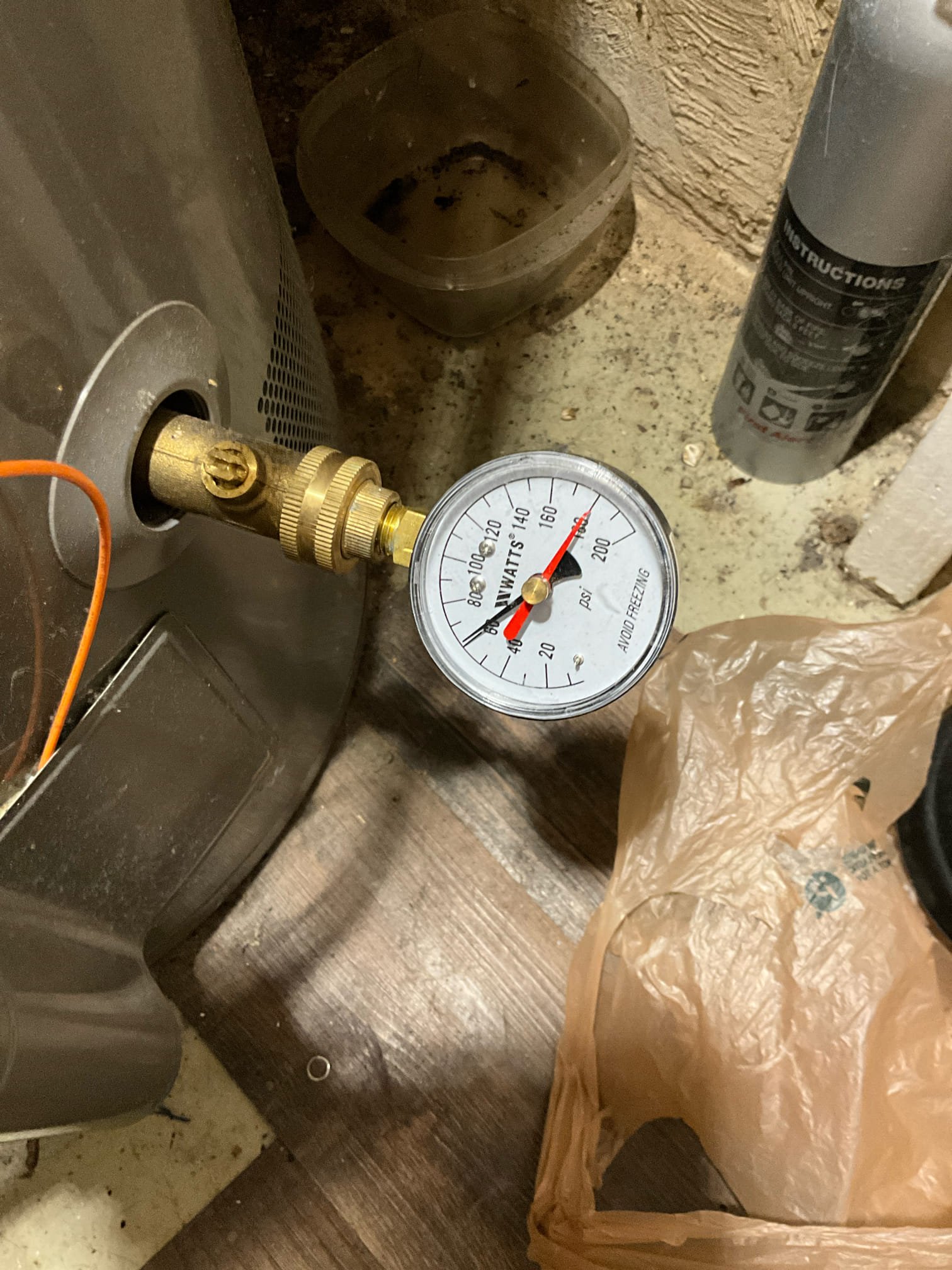 Call for no water pressure on hot side in kitchen faucet.

Arrived and met with Matthew. He showed me the kitchen faucet which had poor flow from the hot side. All other fixtures have normal flow.

Inspection revealed a slight drip on the hot side shut off valve. Both shut off valves are very old. I discussed options and concerns, stating the shut off valve gaskets have broken off and caused a blockage in the lines. 

I rebuilt shut off valves. After restoring water I attempted to back flush the faucet to clear the blockage, but the blockage was not able to be removed.

Checked water pressure and read at  62 psi at 11am on a weekday. Matthew did express that some symptoms of early prv failure were present, specifically high pressure in the early morning when water is first being used. This is consistent with a pressure regulating valve failing in the early stages. There has also been significant main waterline repairs done to the neighborhood, which has likely contributed to premature 