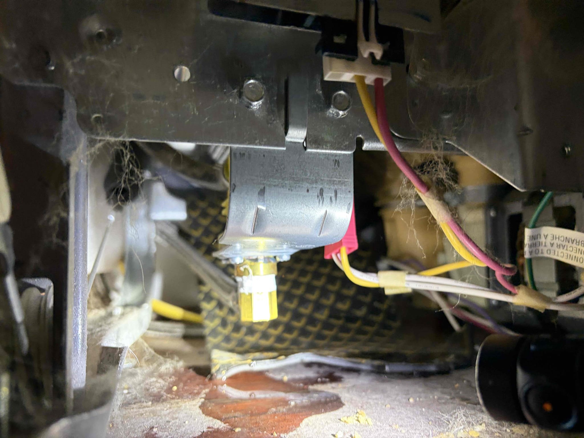 Came out to this customer home to take a look at an issue he was having with his dishwasher. I took off the trim plate to look underneath the dishwasher to see where it was leaking, and the leak was coming from the solenoid of this dishwasher unable to fix the dishwasher, upon the further inspection of the plumbing his water heater has a little bit of rust and corrosion, and the water pressure is at 70 psi. At this time the issue at hand was the dishwasher leaking and dishwasher failure.