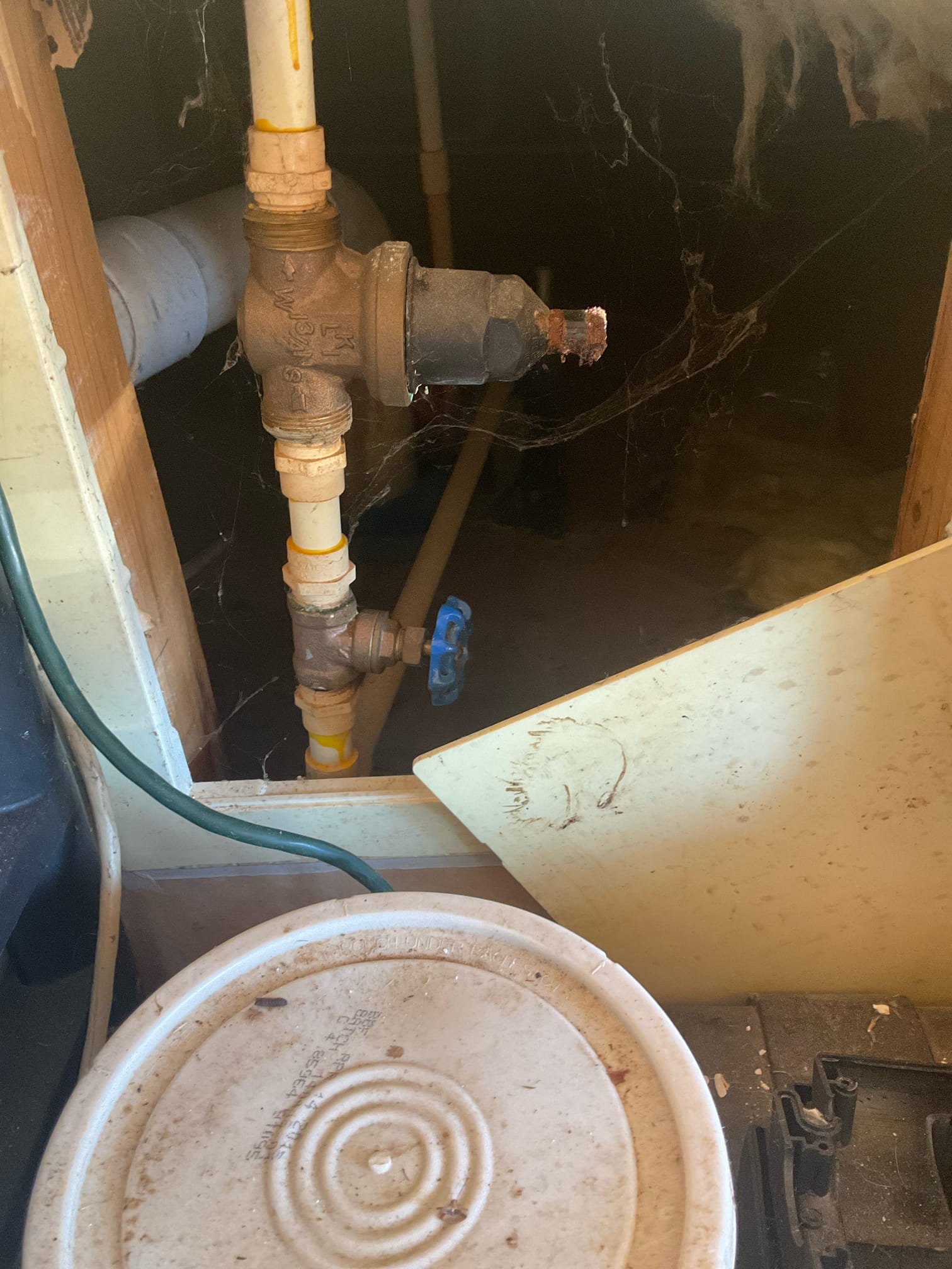 Replaced water heater 50 gal gas , replaced a main water shut off valve and Prv , installed a customer supplied inline whole house filter with bypass , discussed and signed up membership today with Mr. Floyd . 