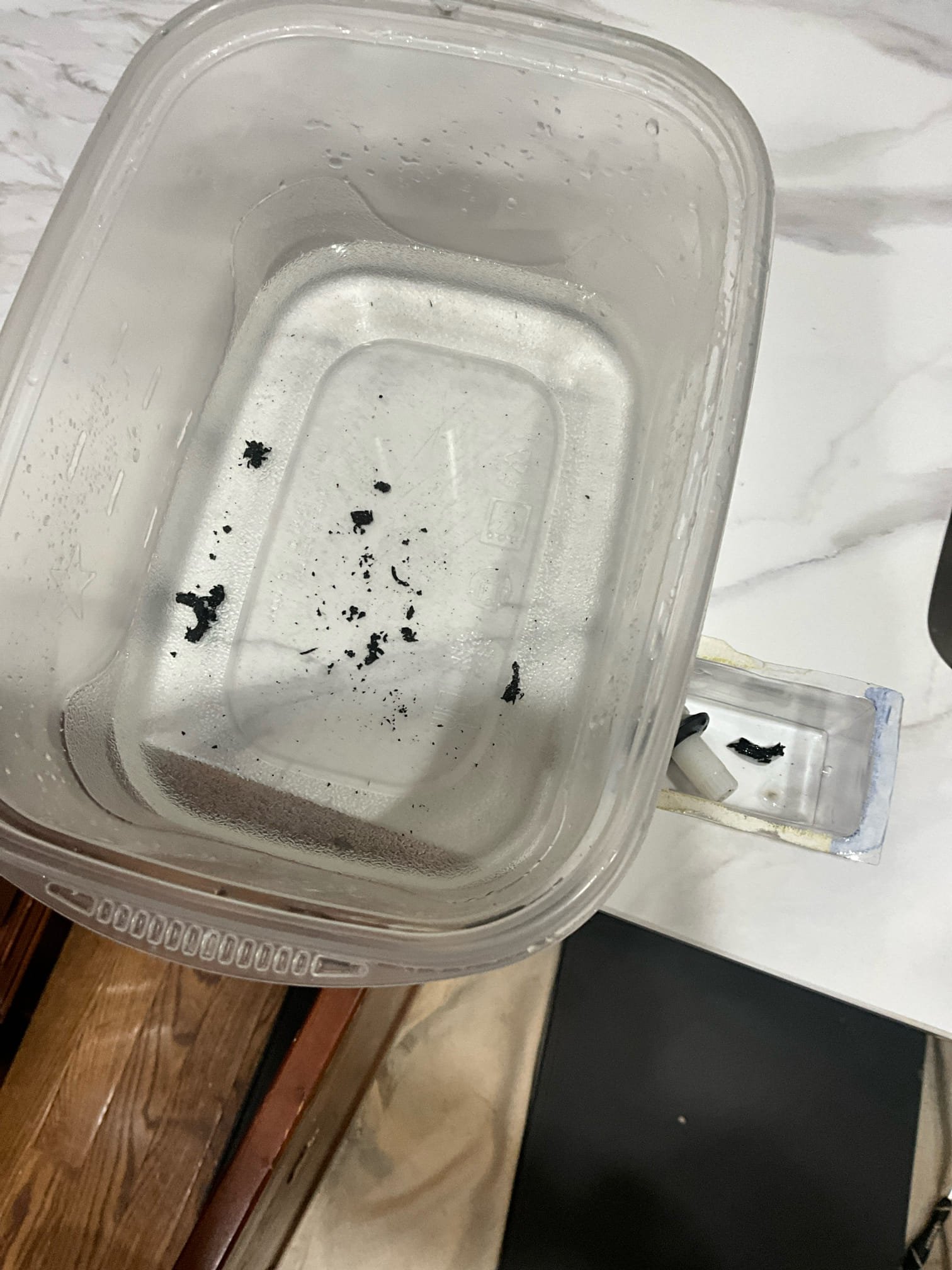 Call to reconnect sink and components after new countertop install.

Arrived and met with Ms. Christina and Keith. New countertops were installed, but plumbing was left off. Further, the hot side shut off valve was leaking a moderate amount. 

When inspecting existing components and install request, I found: Faucet was a new glacier bay single handle pull down style. All components present and undamaged. Garbage disposal had rust on both organic collar, and the mounting bracket. Gasket was dry rotted. Shut off valve needed to be rebuilt, and debris removed. Drain lines are copper, and were configured for double basin shallow sink. 

I installed provided faucet. Rebuilt hot side shut off valve, removed gasket debris and cleaned threads. Returned water service to home. Installed new garbage disposal and mounting bracket. Direct wired unit in, and replumbed drain line to accommodate single basin deep sink. I elected to cap secondary line off, as dish washer drained through disposal, and d
