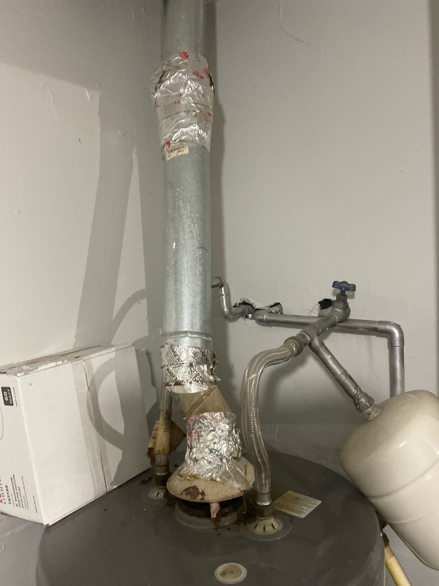 Quoted repair or replacement water line , and new water heater , could not reach customer, we just emailed quotes 
