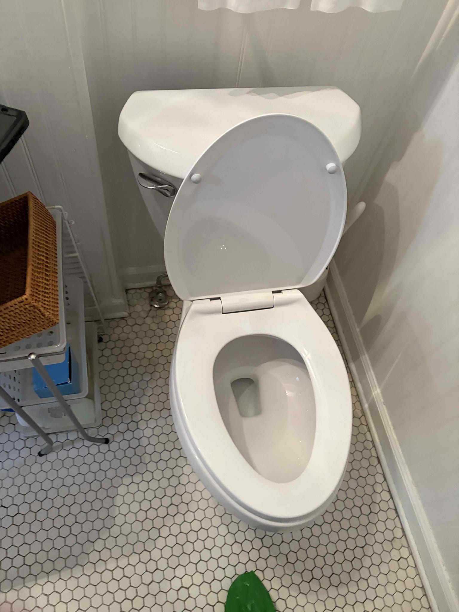 The customer complained about the toilet water level being low, and it’s not like the other toilets, the other toilets are 1.6 gallon per flush rather than 1.28 gallons per flush as a result it’s less water and there’s no way to add more water to the bowl.