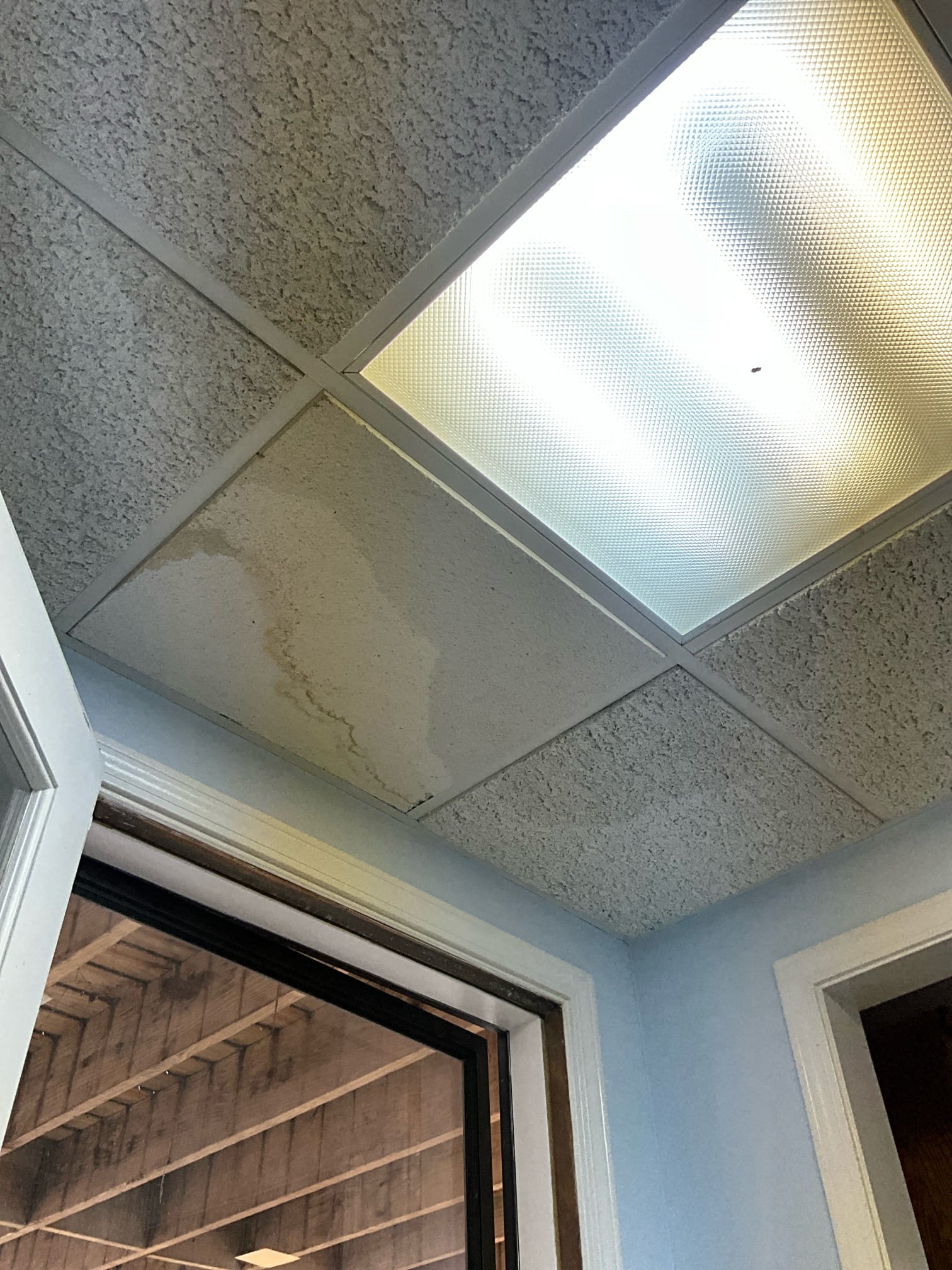 Call for toilet leaking in basement ceiling.

Arrived and met with Ms. Paula. She noticed water stains and wet ceiling tiles in the basement this week, she had guests over this Tuesday and mentioned that on of them said the toilet did feel loose.

I inspected the basement ceiling and removed (and disposed of at Ms. Paula’s request) five ceiling tiles affected by sewage. Subfloor showed no moisture or damage, and no sewage remains. Inspected toilet and found left side had incredibly loose bolt with saw marks. Toilet was loose and unsecured.

Removed toilet and installed the American standard toilet provided by Ms. Paula. New toilet, wax seal, supply line. Applied silicone to base and advised to please not get wet or apply chemicals for 24 hours.

During this work Ms. Paula and I also discussed concerns with copper pipes and the pinholes, water quality, and preparing for a fridge replacement.

I have provided an estimate for the installation of. Whole home water filtration system, a frid