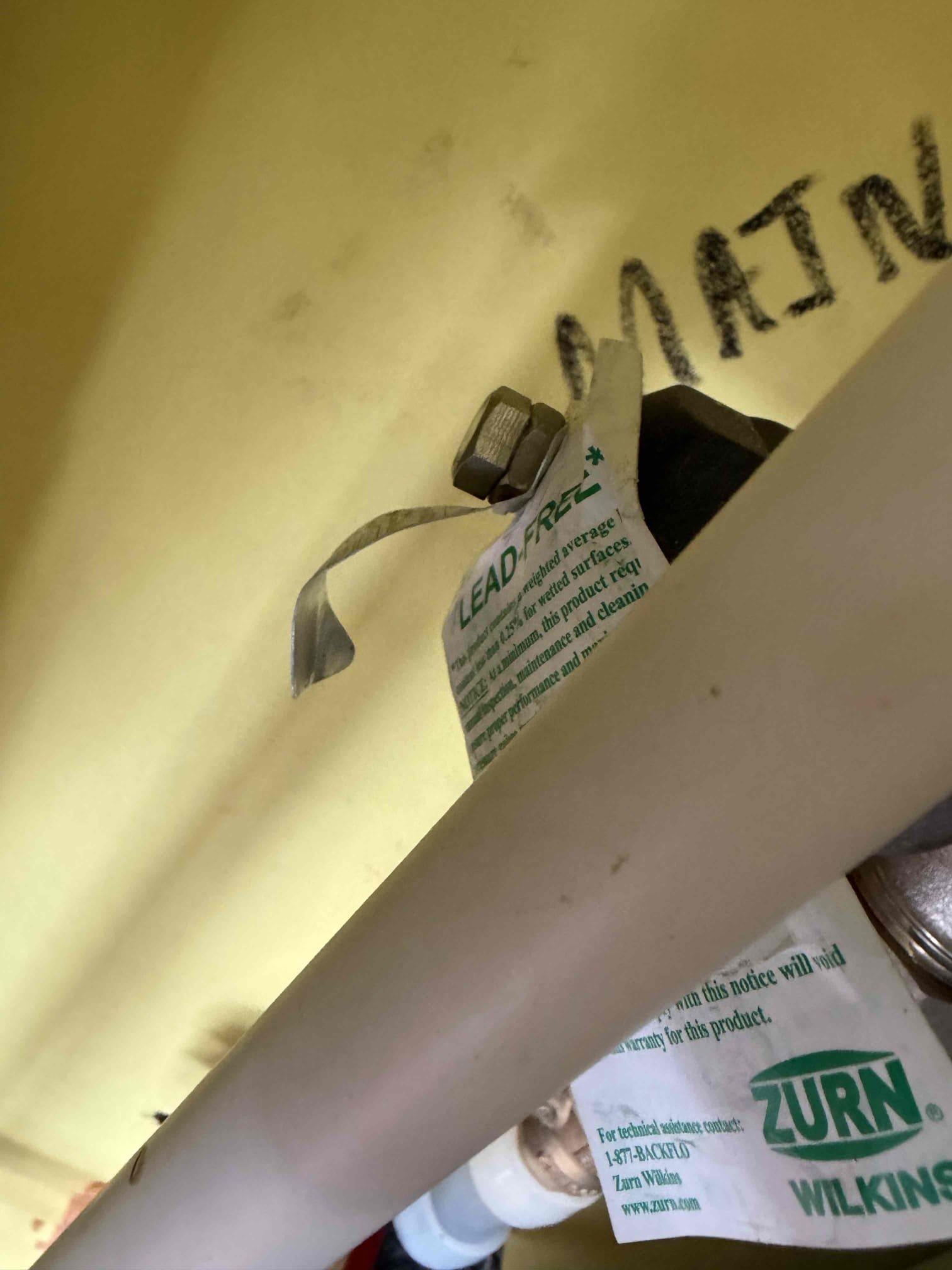 This customer came out as a referral from another customer and they just purchased this house and on the inspection report, it said that the water pressure was high and it needed to be taken care of so we came out to diagnose that as well. Took the water pressure reading off the water heater and off the bucket and they were both reading 100 psi so therefore we had to go ahead with the replacement of the pressure reducing valve. The pressure reducing valve that was installed already was a zurn nr3xl and we went back with a watts pressure reducing valve. Pressure reducing valve outlives, majority of the other one that was installed. I had originally quoted for a new shut off valve however I did not need to replace the shut off valve so there’s a difference in price of what was previously quoted. The shut off valve works just fine with no issues and it is now tagged to show exactly where it is and how to turn it off. The water heater is from 2017. I recommend getting that replaced due to 