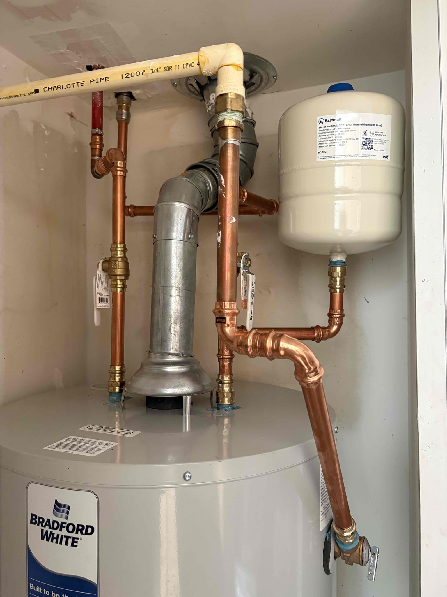 Client called us out due to a leak around the toilet shutoff on main floor in powder room. Client taped around the pipe in an attempt to stop the leak, but it persisted. We cut off the shutoff valve and built in supply line and installed new angle stop and new toilet supply line on 1/2” pex pipe. Turned water back on and there was a leak, on the bottom side of the pipe itself just behind where my crimp ring was. Assuming this was the original leak. Turned water back off, and removed the stop. Cut pipe back a little further and crimped on a 1/2” pex male adapter with new angle stop. Connected toilet supply line then tested. No more leaks. The toilet was constantly running after turning water back on in that toilet, indicating the fill valve is faulty. Home water pressure was good at 60 psi. 

No warranty on repair due to condition of the pex pipe. 