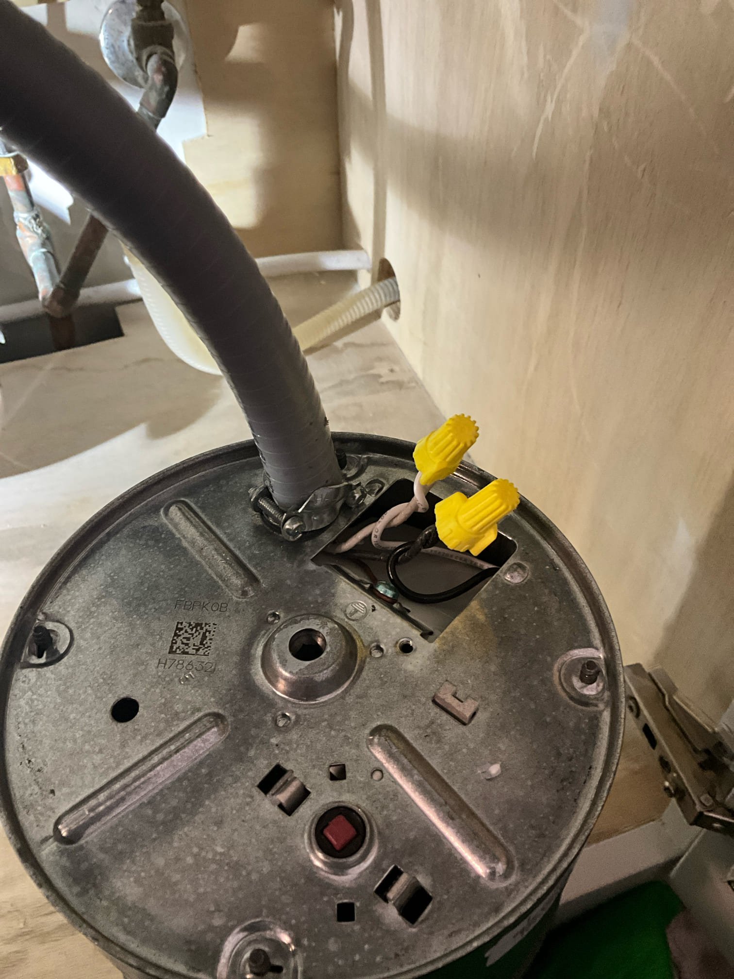 Returned and installed a new garbage disposal in the newly installed sink. Tested all work to ensure proper function and no leaks. None were found. 