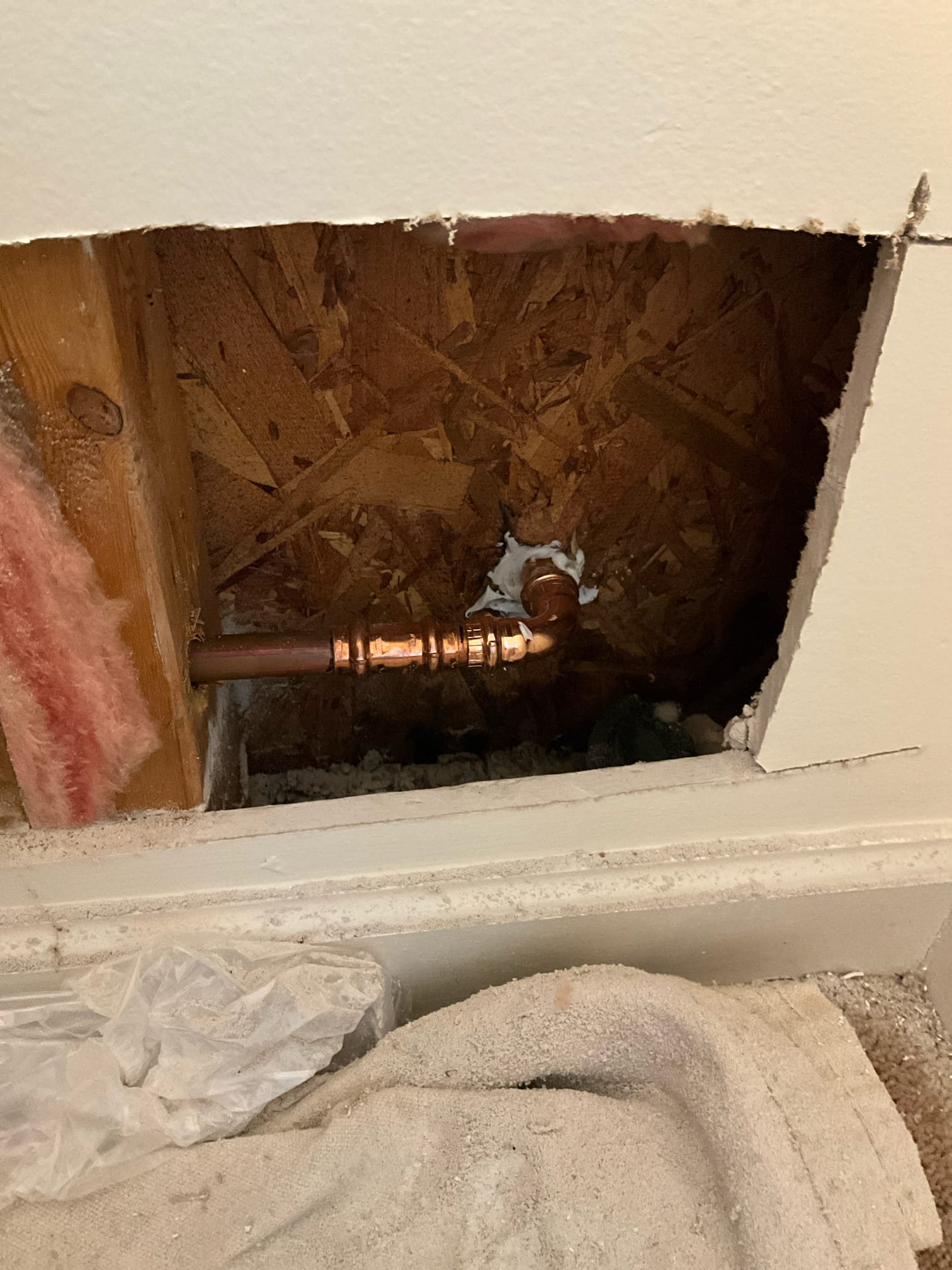 Customer had a dripping hose bib on the front of the home. Attempted to repair, but the brass was in poor condition and couldn’t be repaired. Cut drywall and replaced the hose bib. Tested all work to ensure proper function and no leaks. None were found.