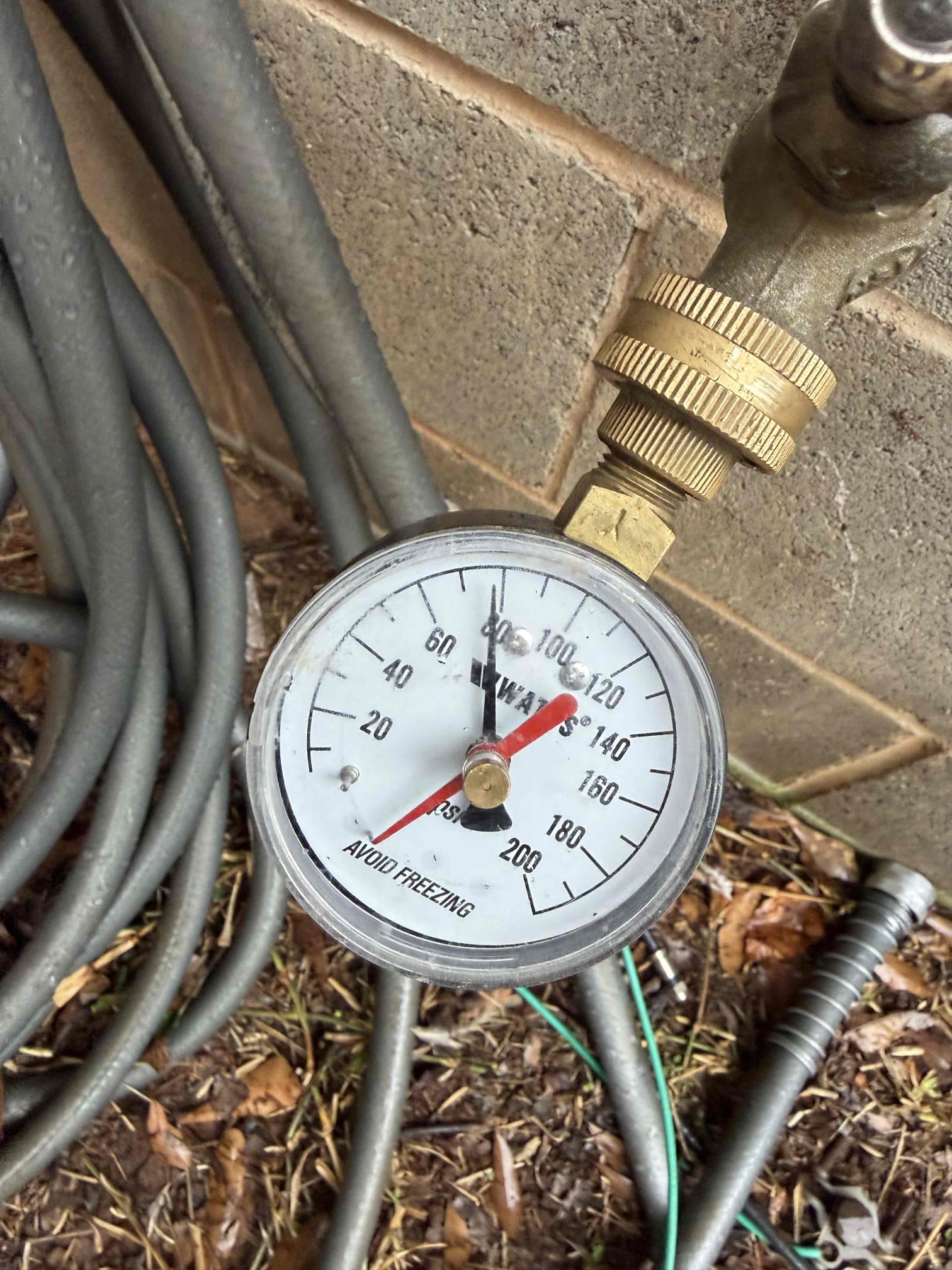 Left quotes for re pipe and clean out install 