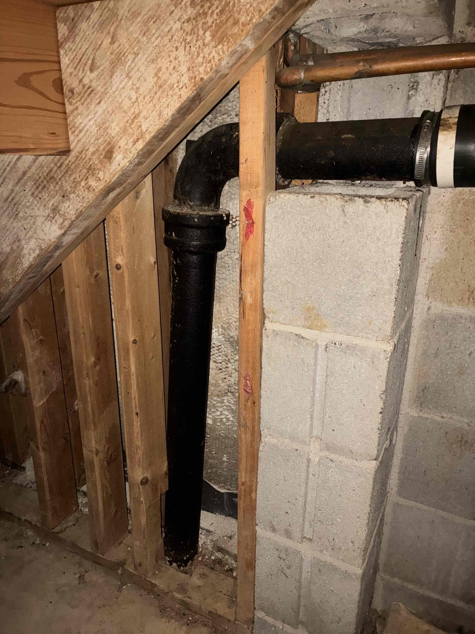 Customer has cast-iron drain line, causing issues and backing up occasionally. Ran camera to identify the integrity of cast-iron drain line will need to return to jet last section to make full determination of pipe condition. cleared P-trap on washing machine box to allow for usage during process. Return following day to jet kitchen line to further identify pipes condition. Found pipe to be in suitable condition for relining work. Also, replaced P-trap in downstairs bathroom. After work was complete check for leaks and proper drainage function. will schedule relining work.