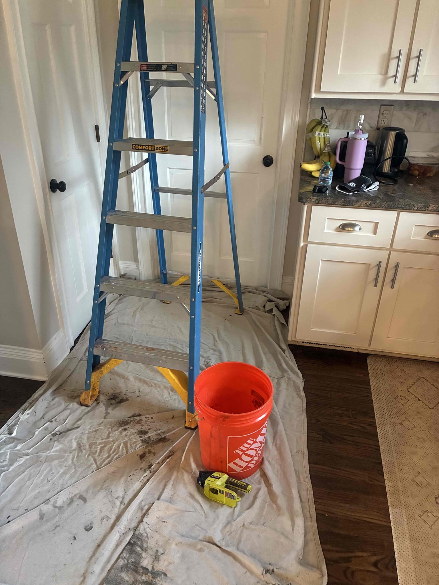 Customer had leak coming from ceiling. Cut ceiling and found 3/4 copper leaking on tee. Gave options to repair copper line. Also replaced ball cartridge with seats and springs. After getting water back on from copper leak. Tested pressure found pressure to be high. Replaced PRV with main valve to get pressure to correct pressure. After replacements, checked for leaks and proper function. 